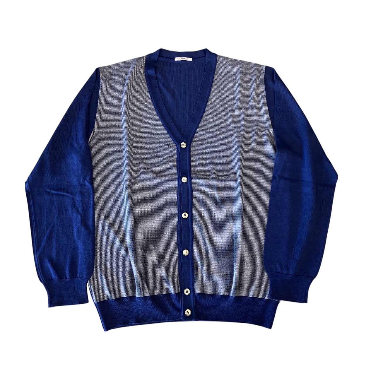 Gioferrari - IT/50 - Cardigan in lana merino extrafine DI309.C09 blu
