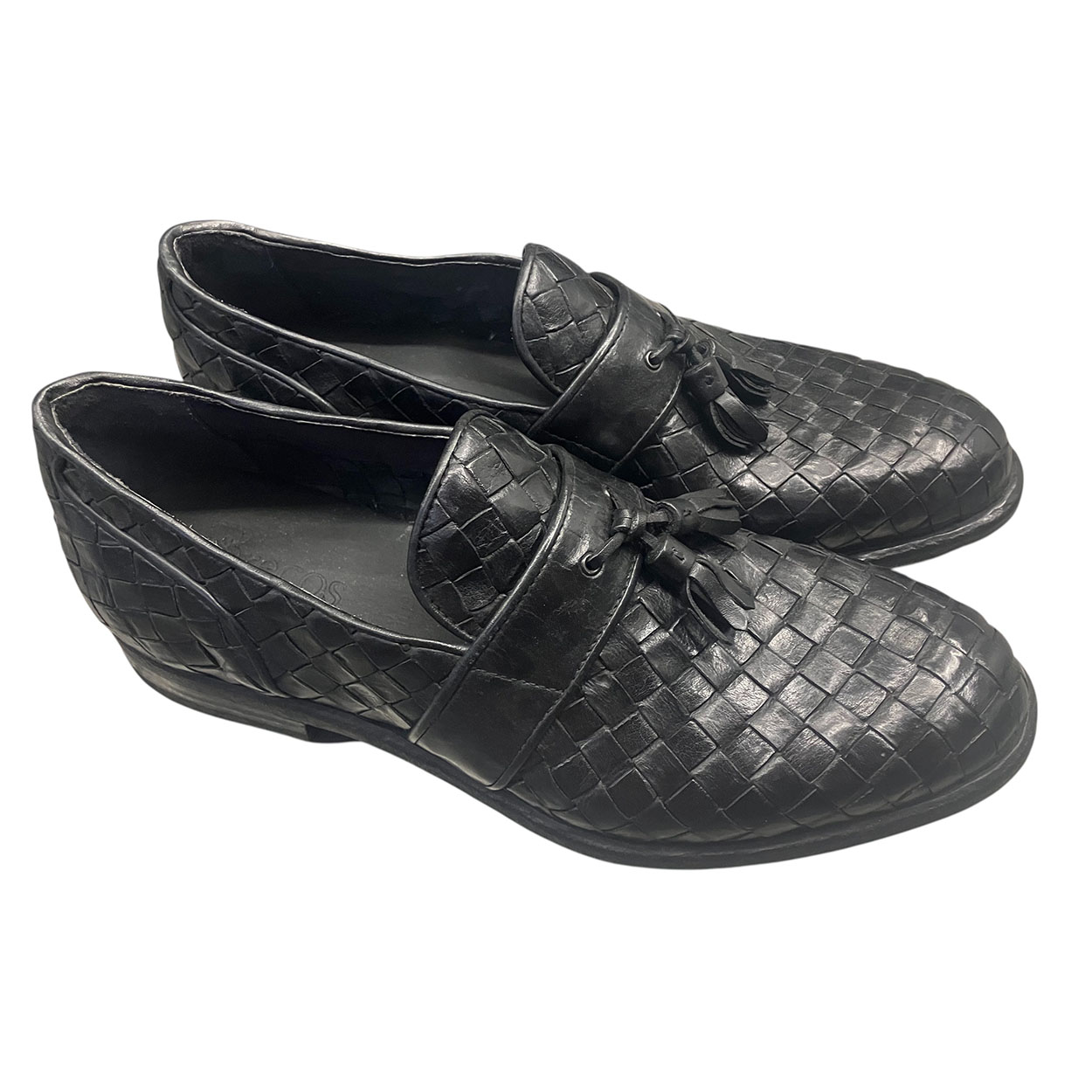 Brecos - EU/42 - Mocassini in pelle intrecciata con nappine lavorazione Blake - immagine 3