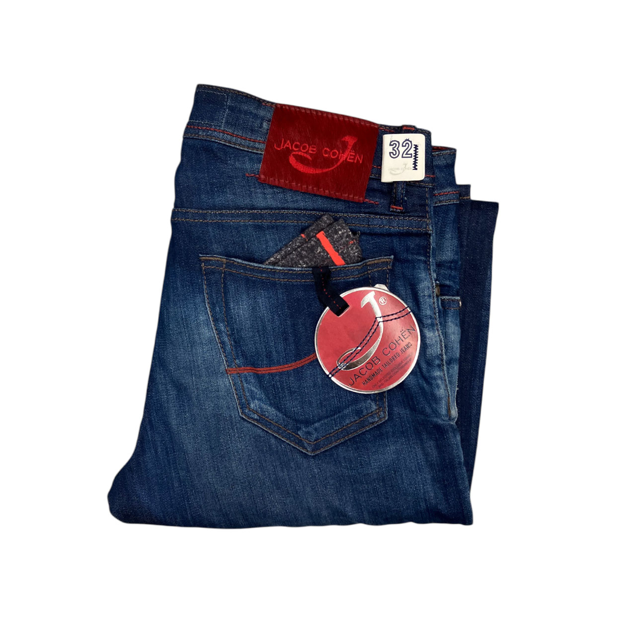Jacob Cohën - W32 - Jeans in cotone elasticizzato blu Type J622.Comf - immagine 3