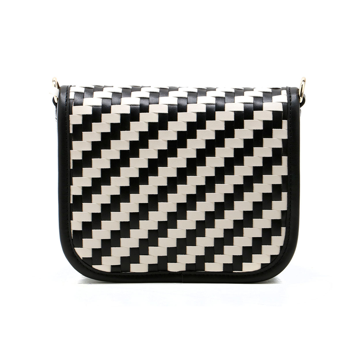 Tommy Hilfiger - Borsetta Th City Crossover Woven AW0AW16077 Nero Bianco - immagine 3