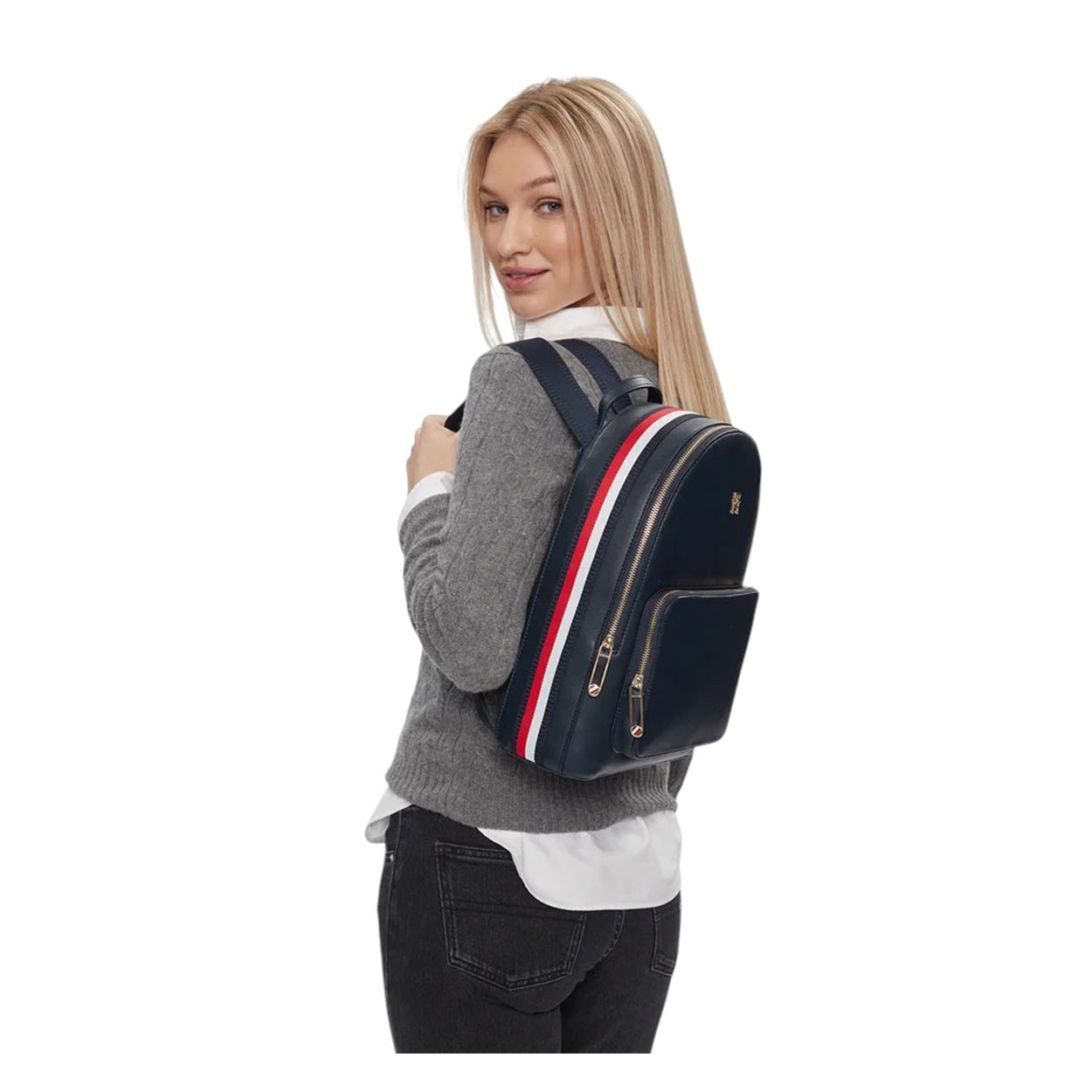 Tommy Hilfiger - Zaino Th Essential Sc AW0AW15710 bACKPACK Corp blu scuro - immagine 4