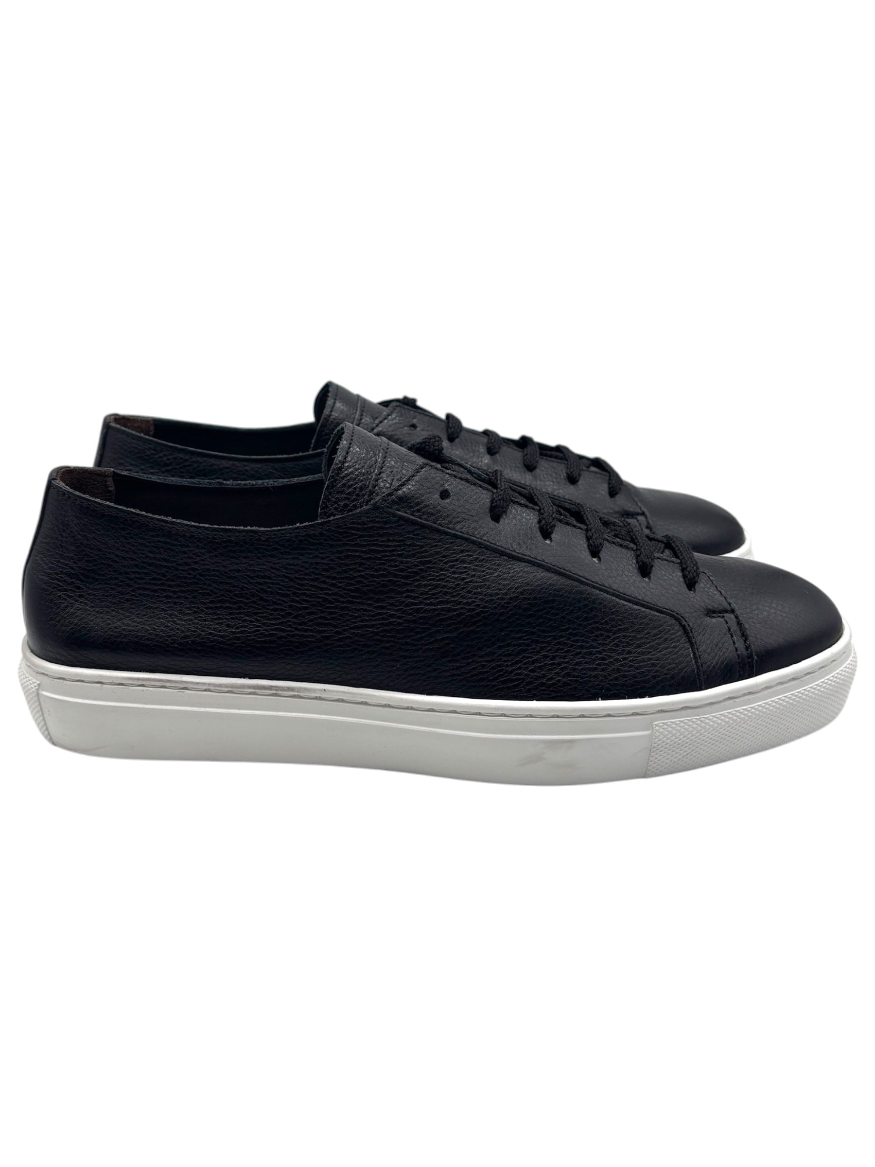 Franco Fedele - Sneakers uomo in pelle nera - 45 - immagine 3