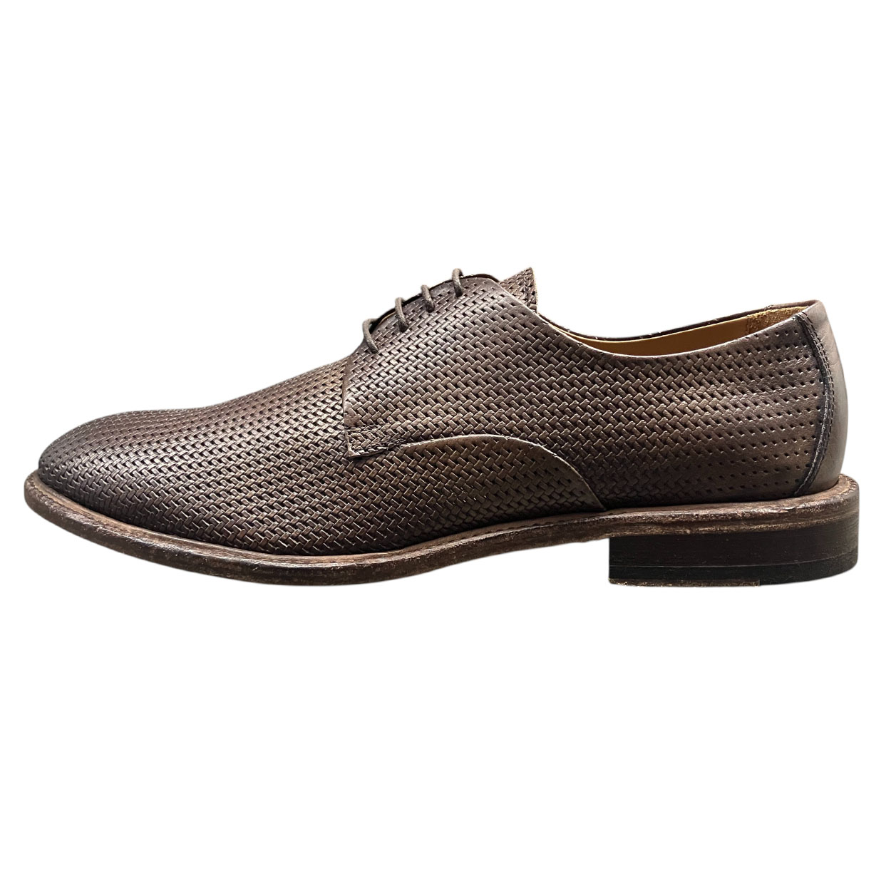 Raphael - EU/44 - Scarpe stringate in pelle stampa intrecciata 6175 - immagine 3