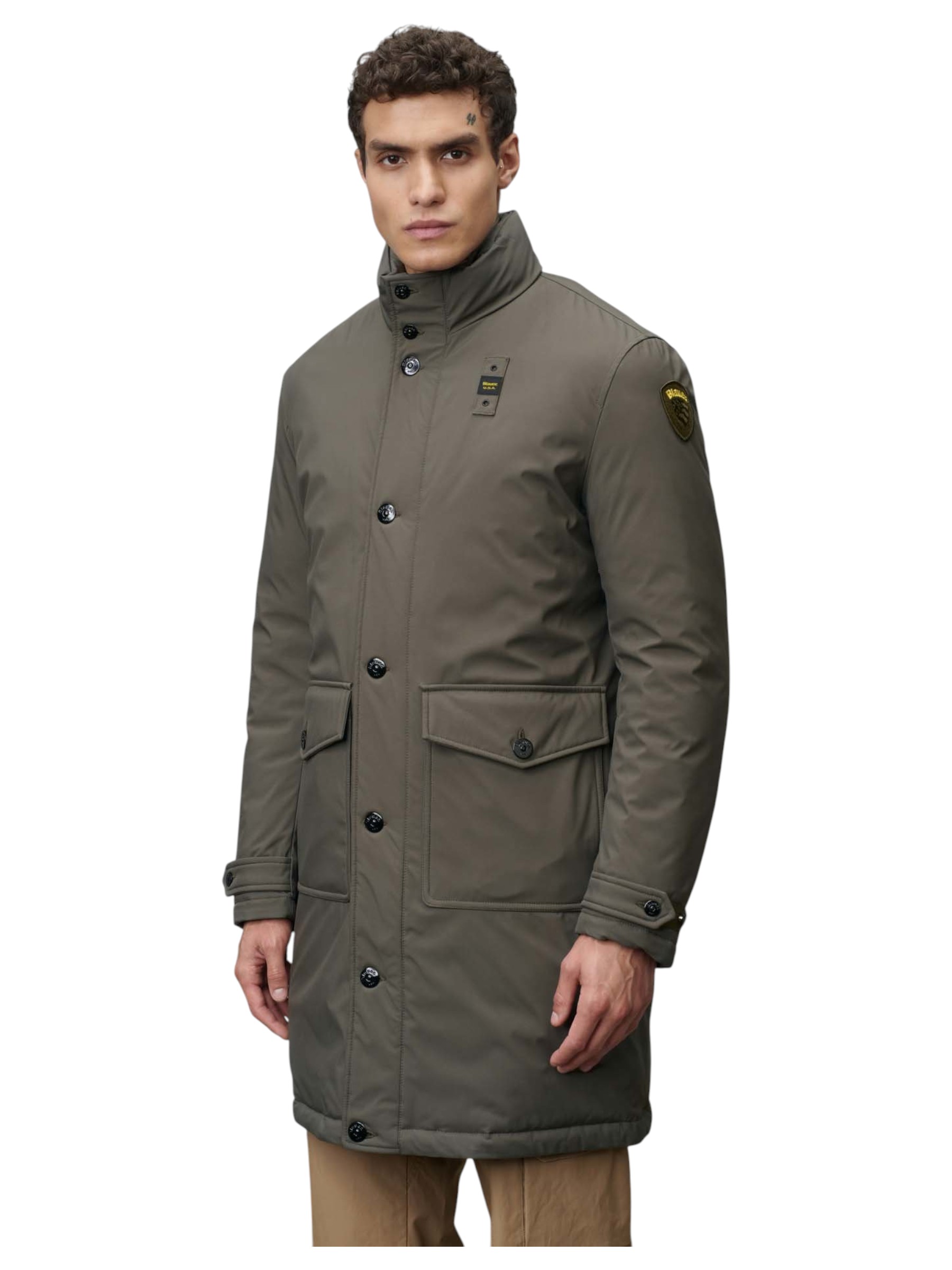 Blauer – Parka verde militare uomo - immagine 4