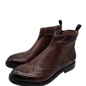 Brecos - Stivaletti uomo in pelle marrone - 42