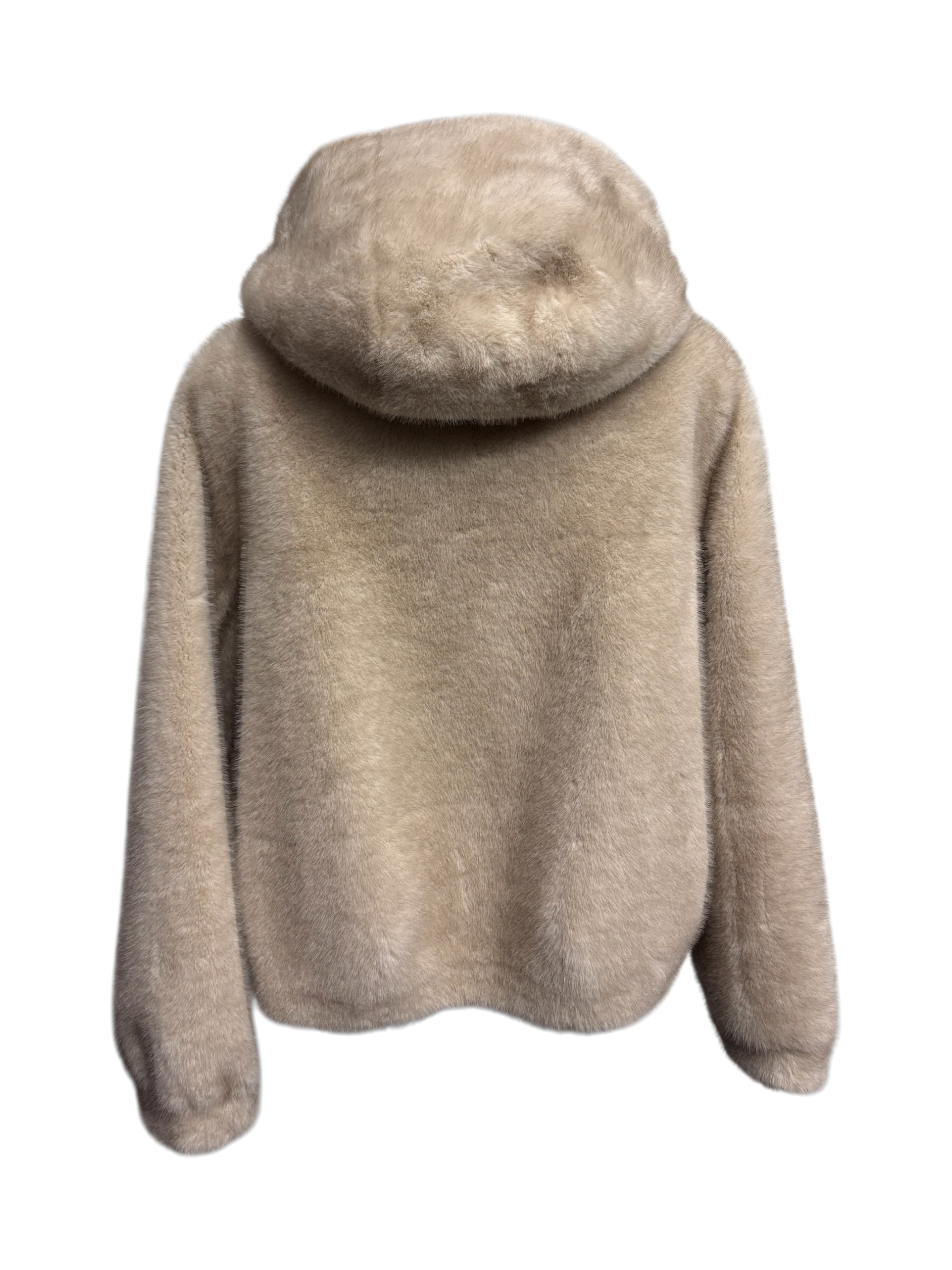 Riva Tricot – Pelliccia ecologica corta color panna - immagine 3