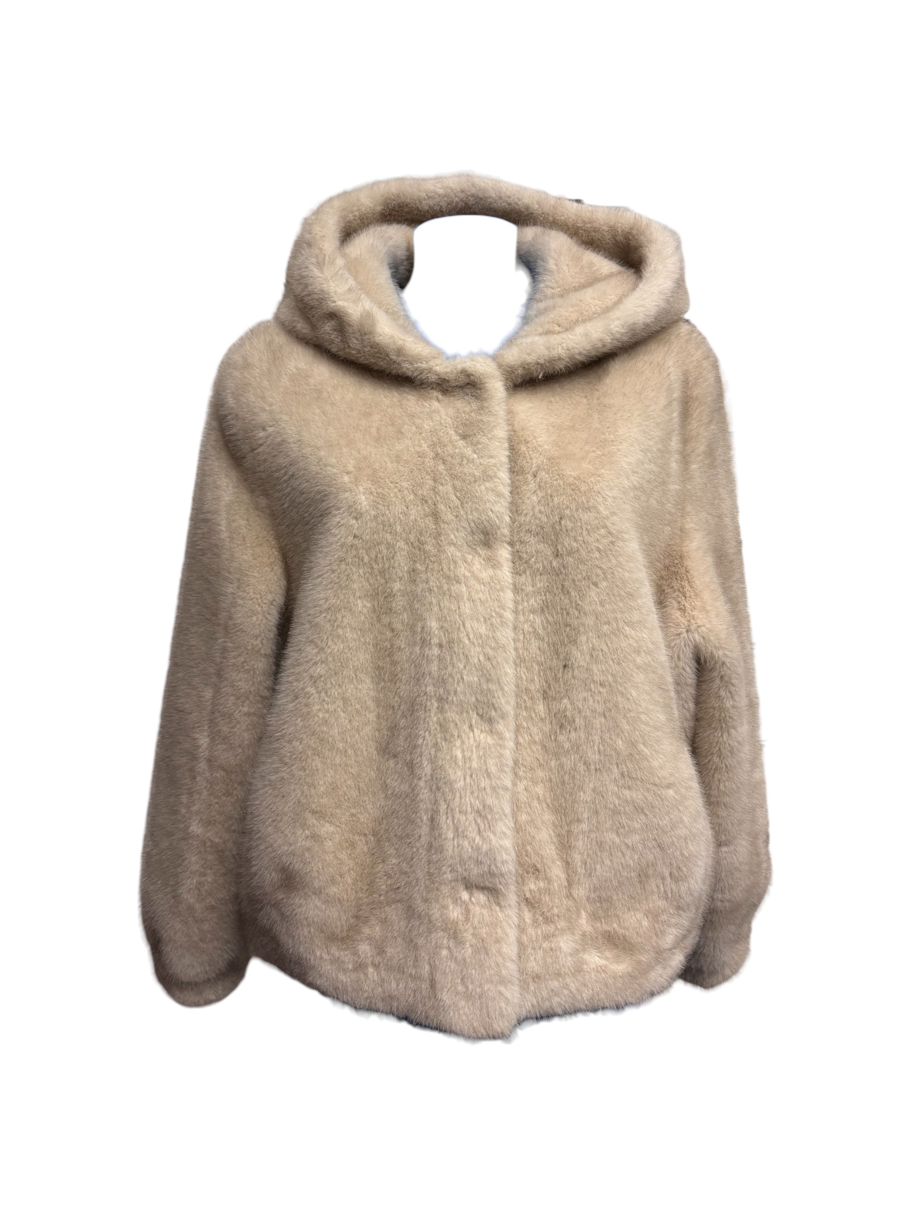 Riva Tricot – Pelliccia ecologica corta color panna