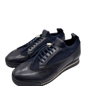 Brecos - Scarpe uomo in pelle blu - 42