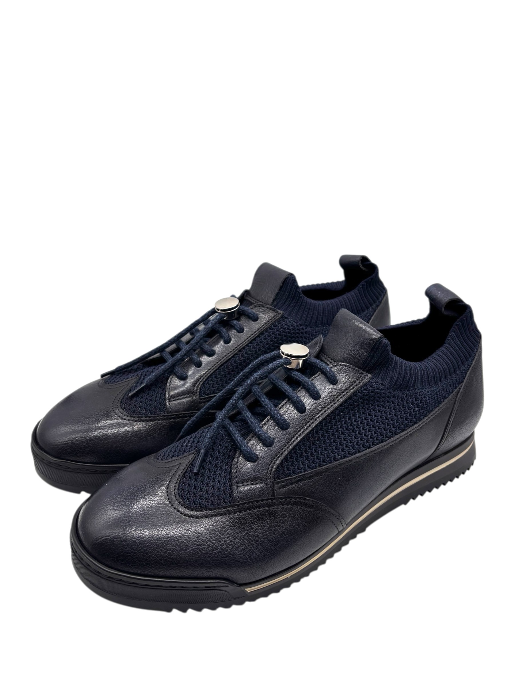 Brecos - Scarpe uomo in pelle blu - 42