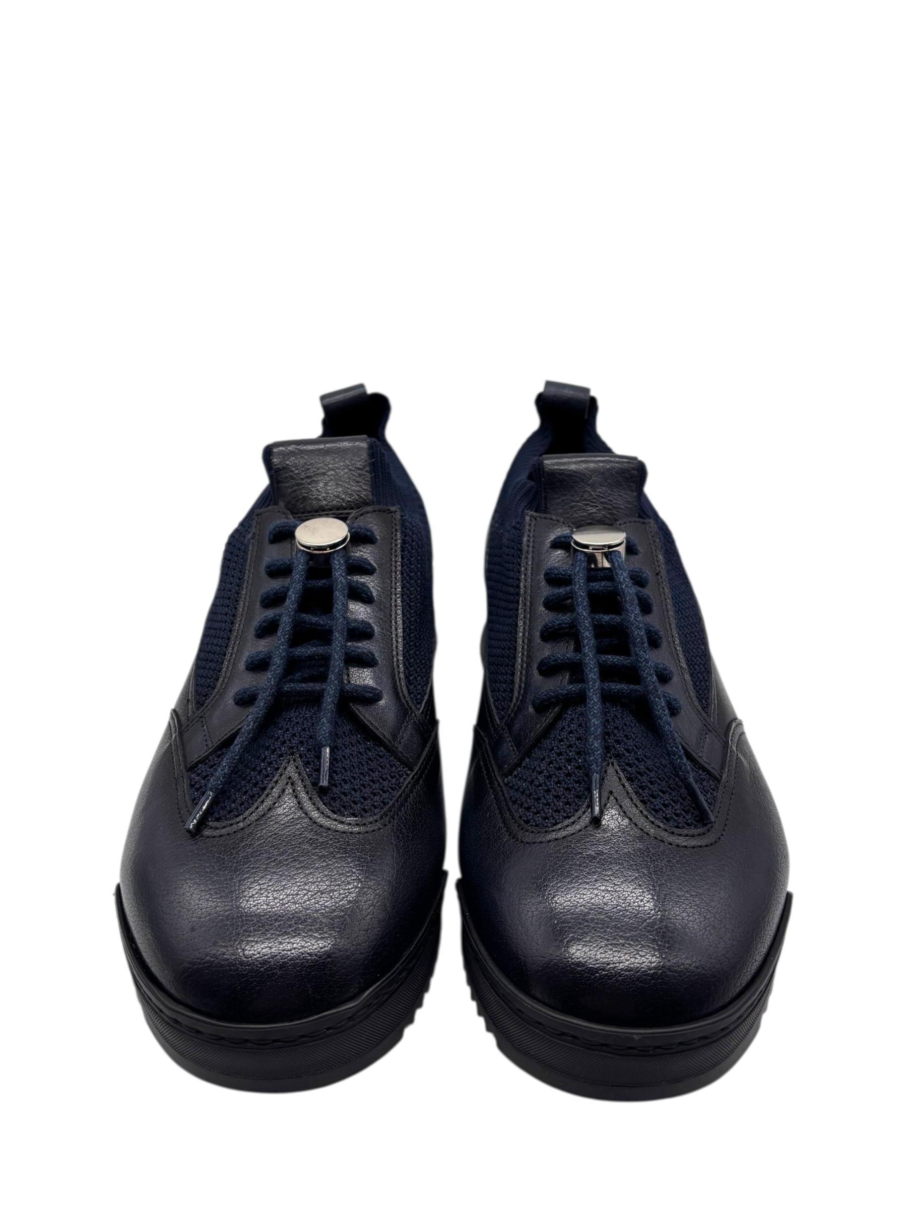 Brecos - Scarpe uomo in pelle blu - 42 - immagine 2