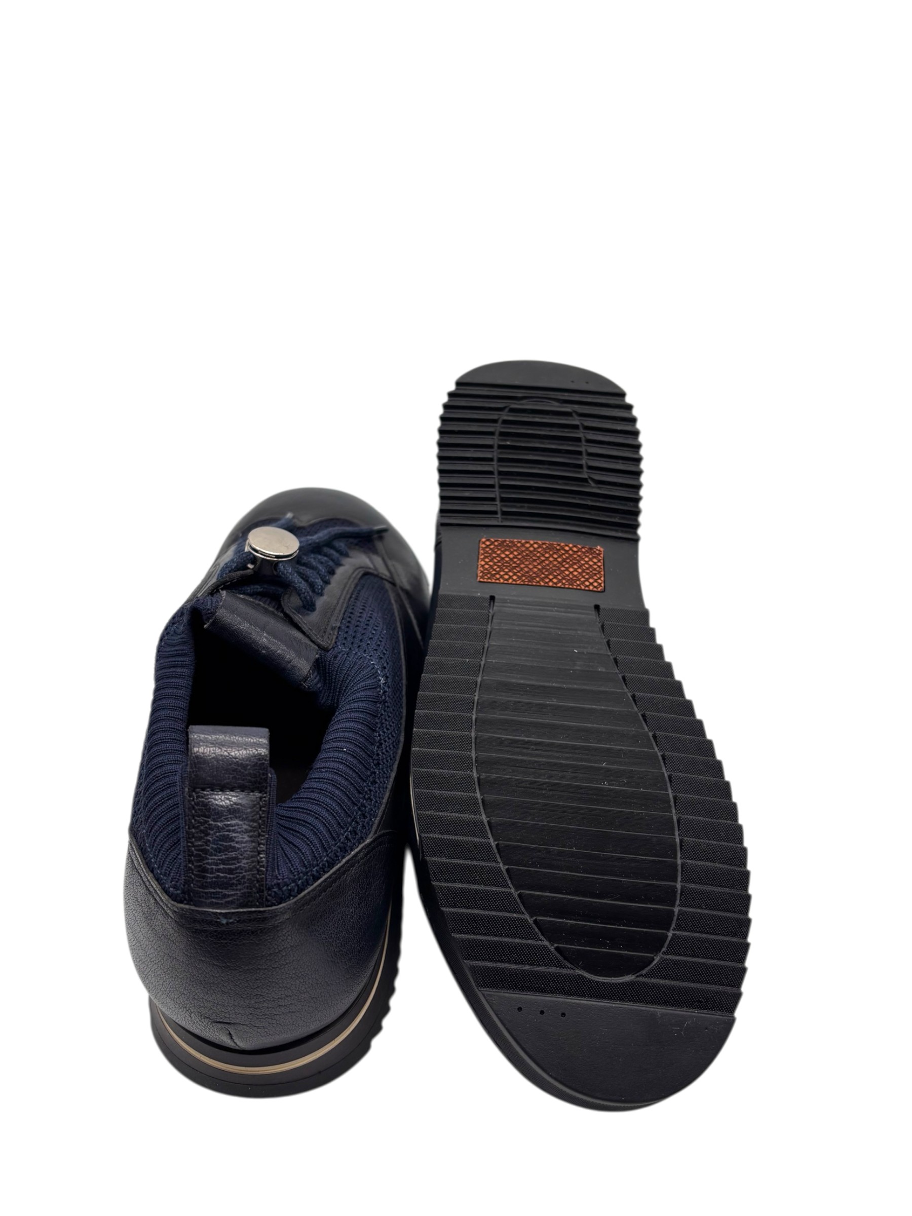Brecos - Scarpe uomo in pelle blu - 42 - immagine 4