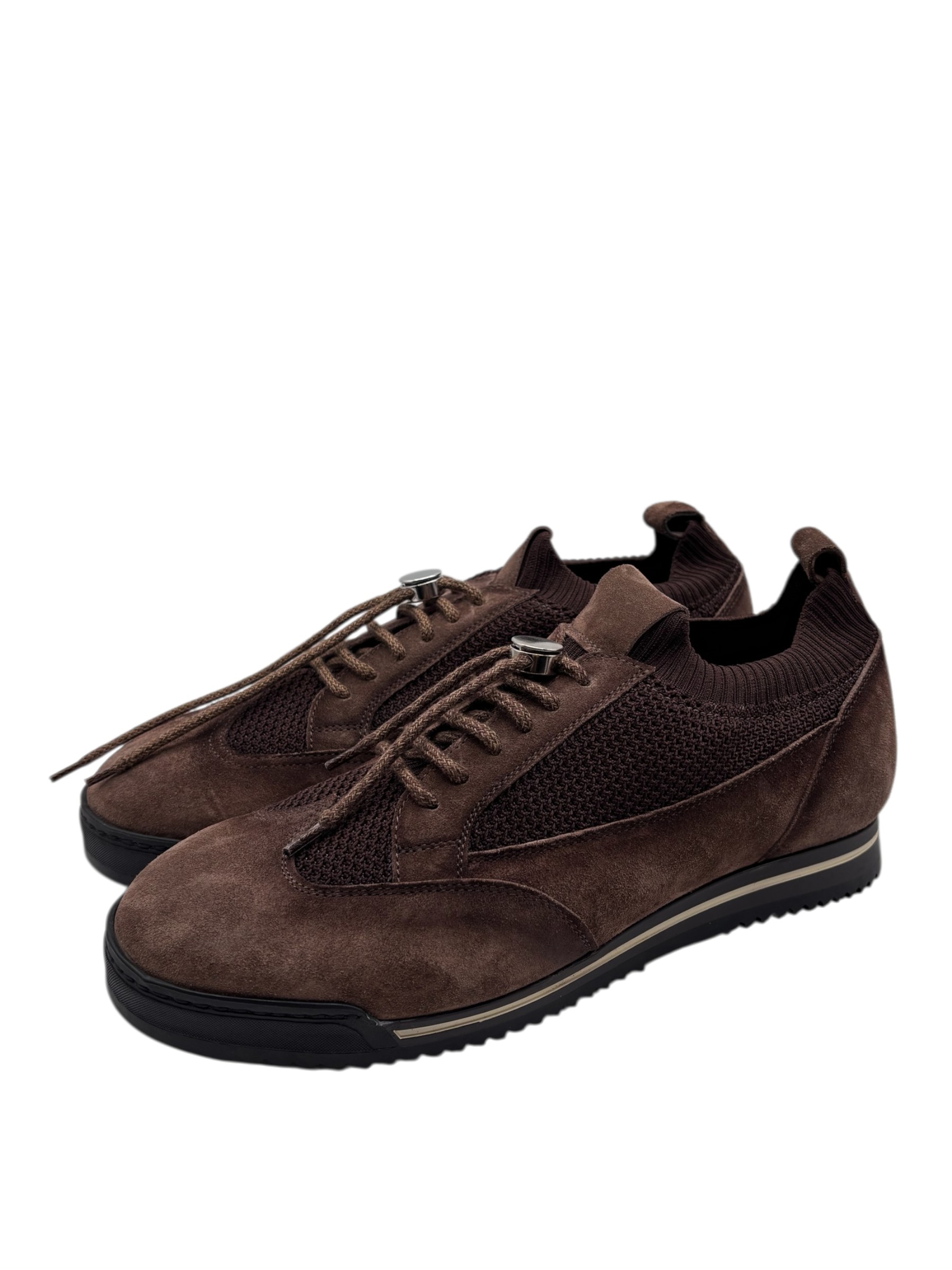 Brecos - Scarpe uomo in camoscio marrone - 42