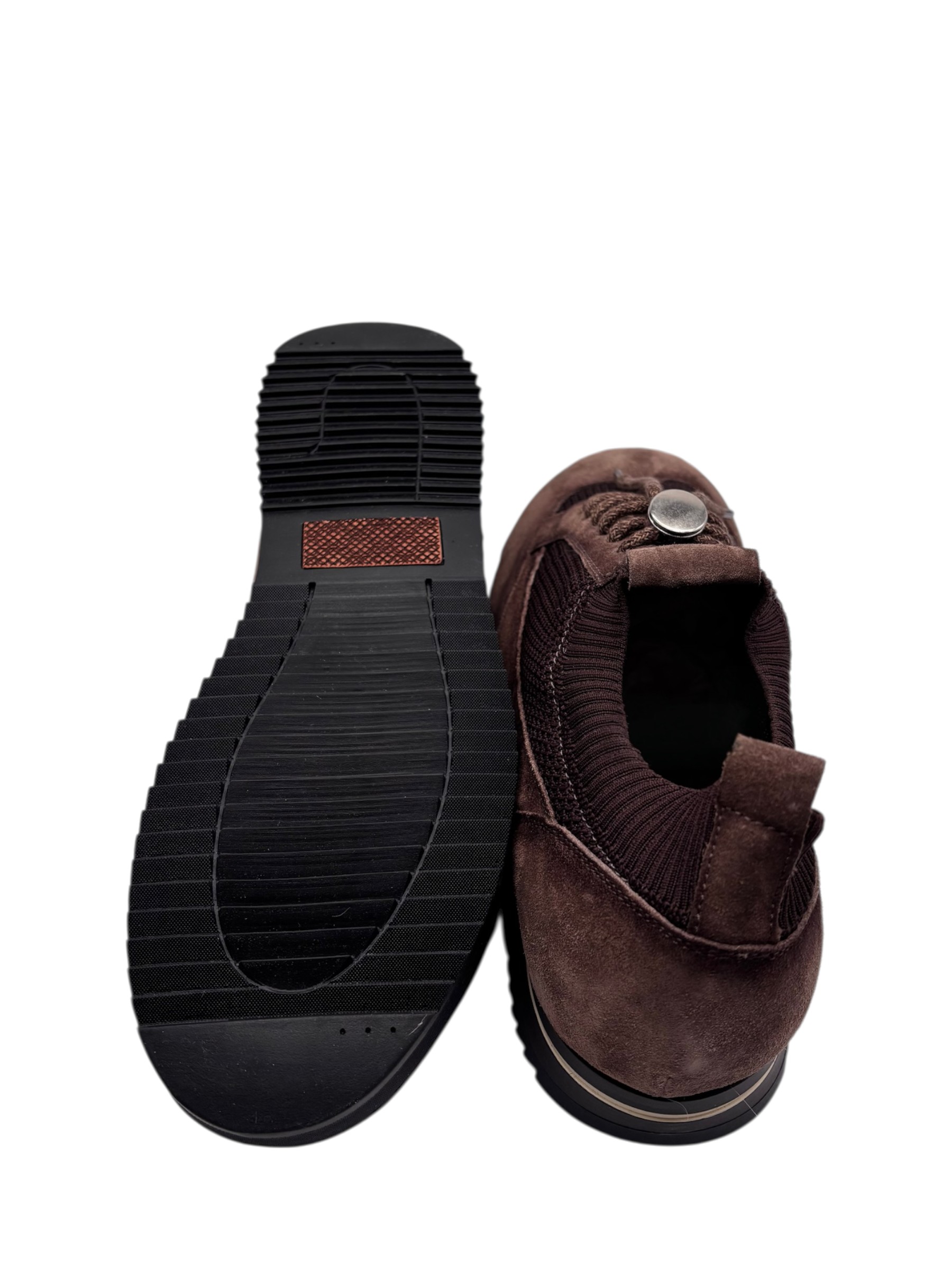 Brecos - Scarpe uomo in camoscio marrone - 42 - immagine 4