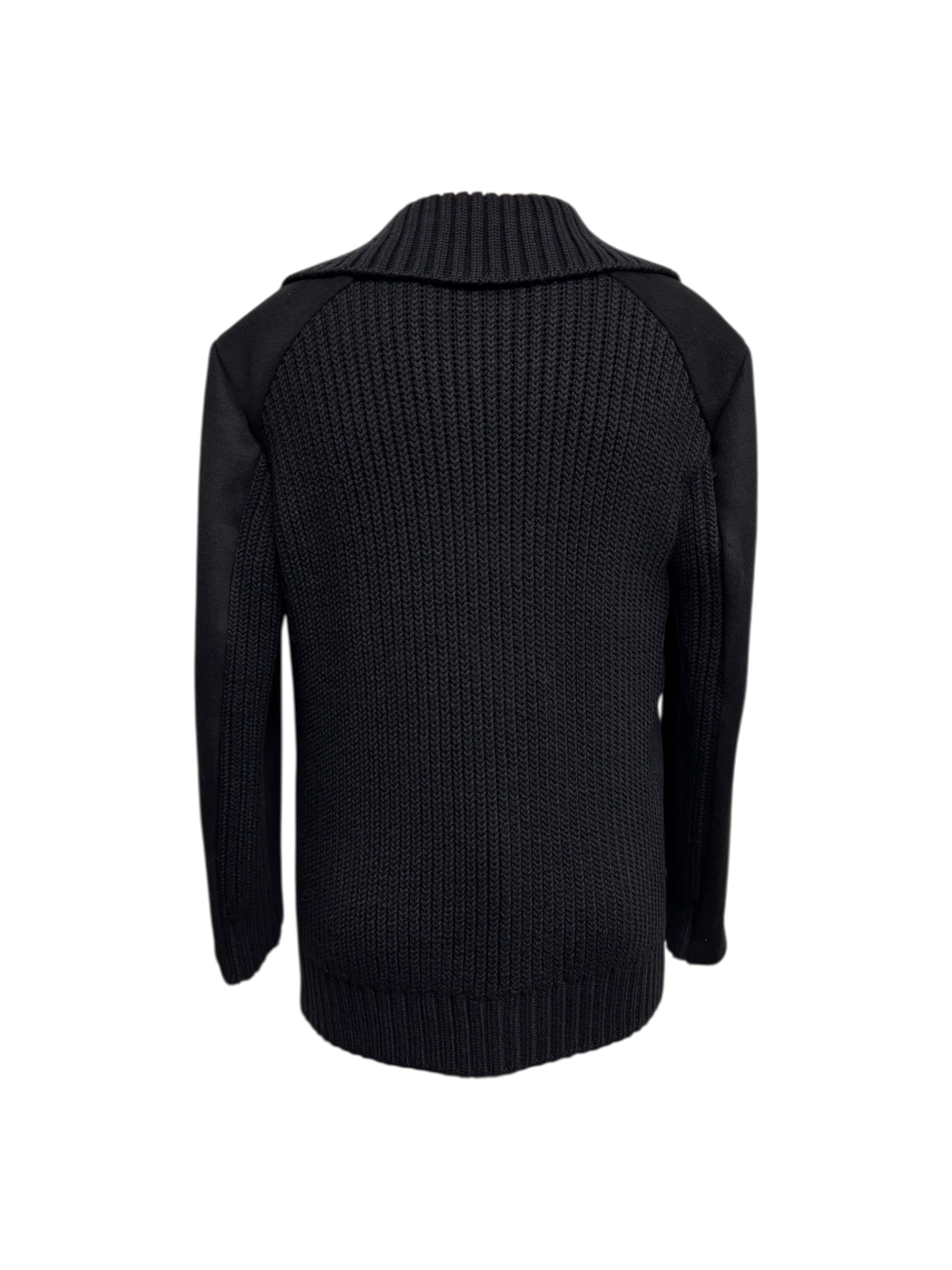Emporio Armani - Peacoat nero uomo in lana e cachemire - 48 - immagine 3