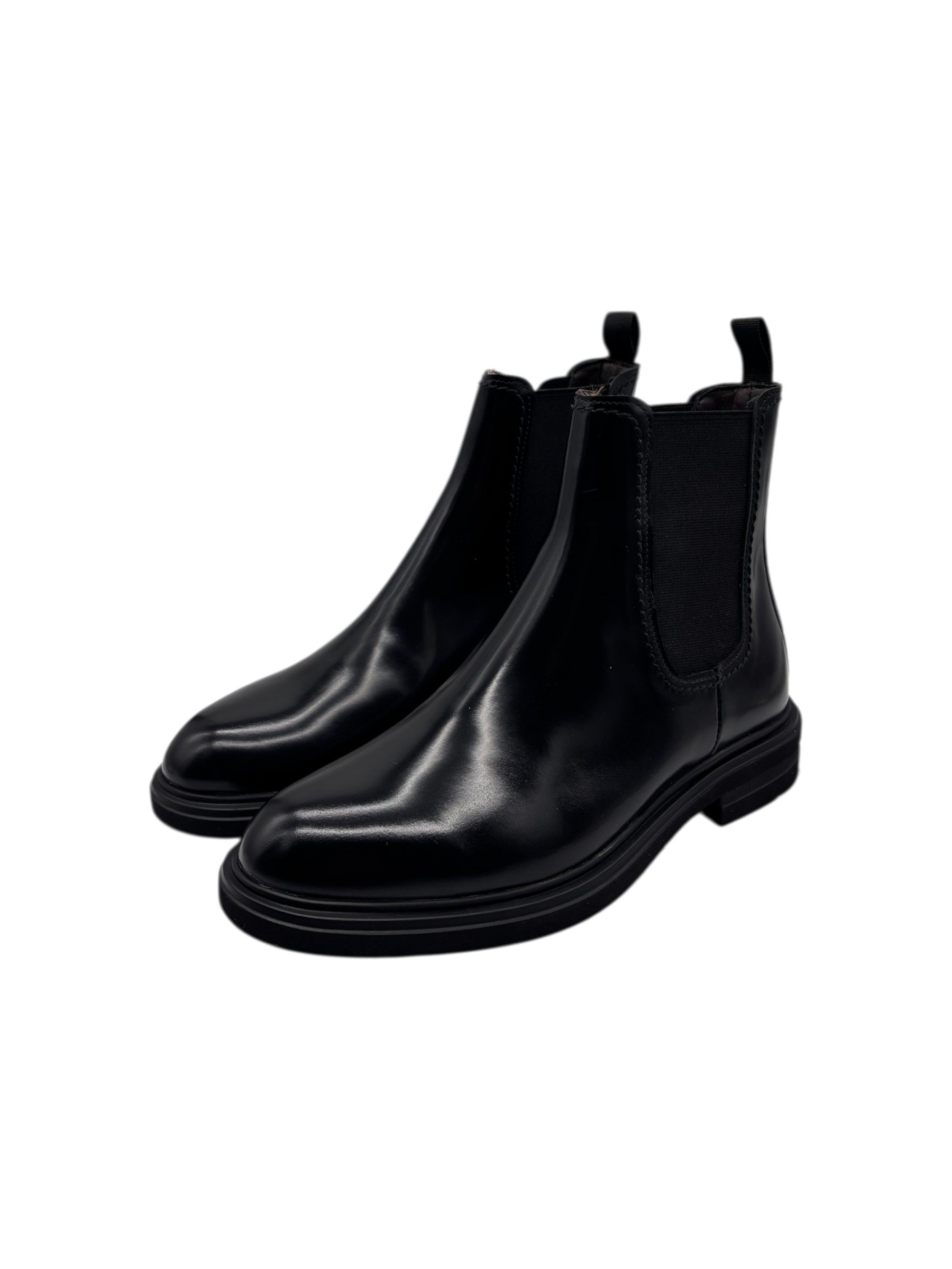 Brecos - Stivaletti donna in pelle nera lucida - 37