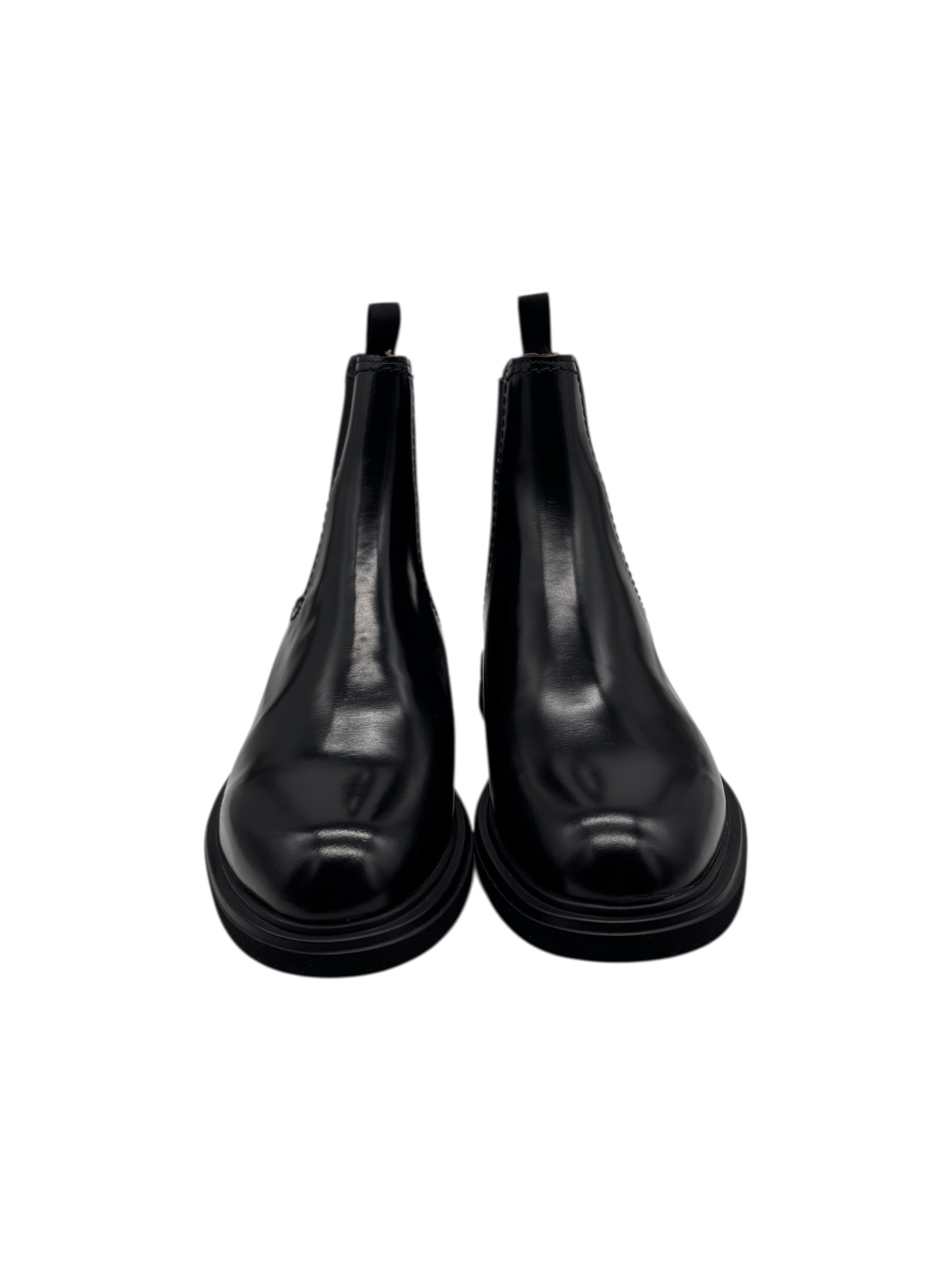 Brecos - Stivaletti donna in pelle nera lucida - 37 - immagine 2