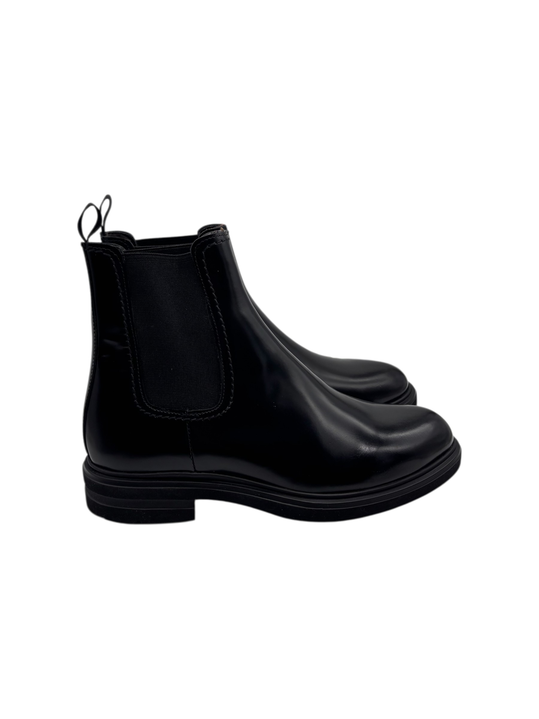 Brecos - Stivaletti donna in pelle nera lucida - 37 - immagine 3