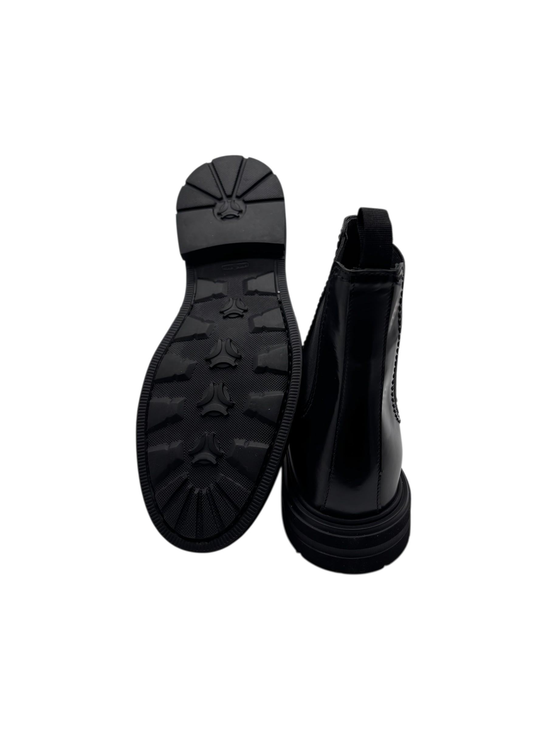 Brecos - Stivaletti donna in pelle nera lucida - 37 - immagine 4