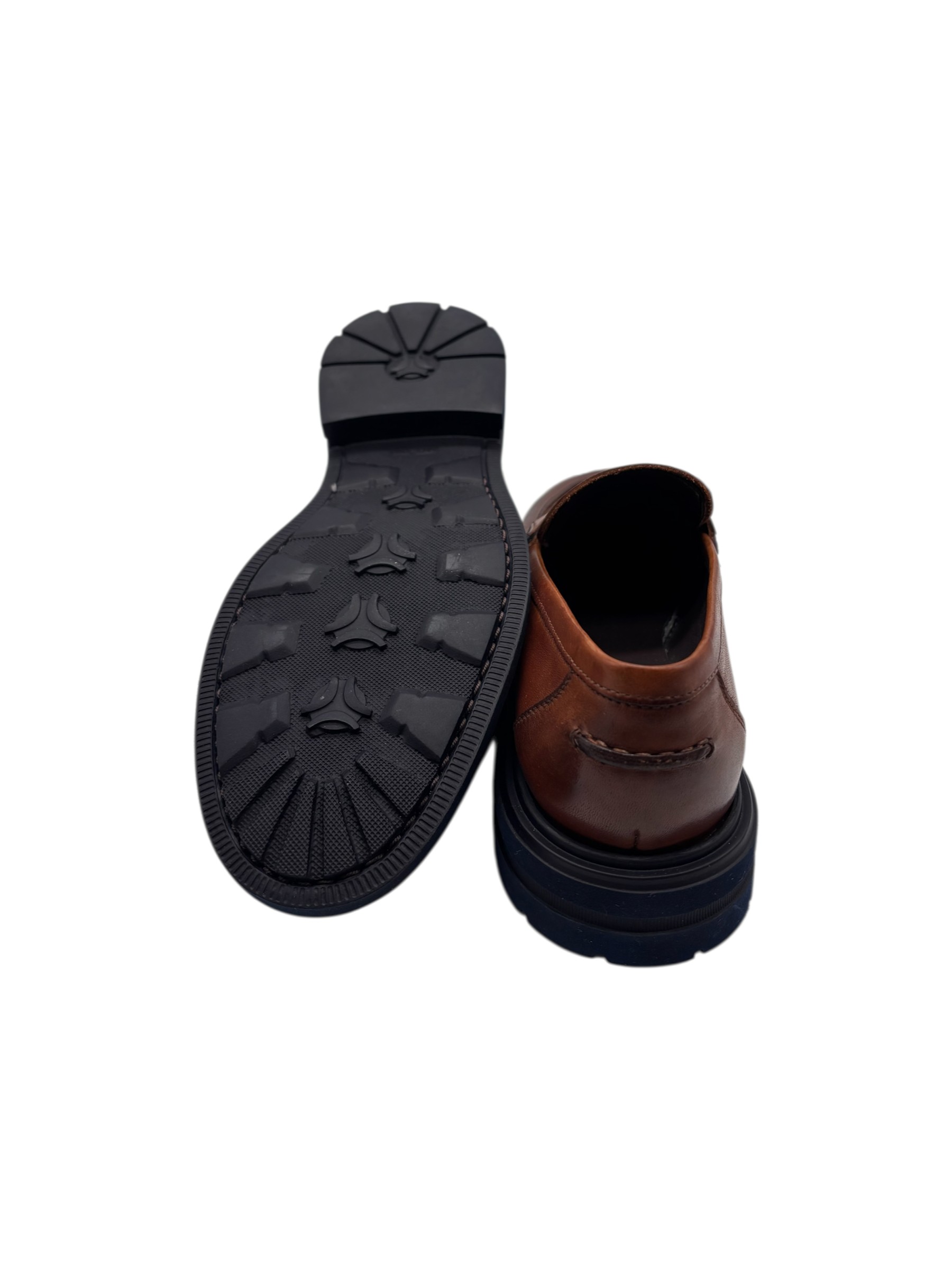 Brecos - Mocassini donna in pelle color cuoio - 37 - immagine 4