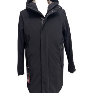 RRD - Giubbotto uomo in tessuto tecnico nero con cappuccio - 52