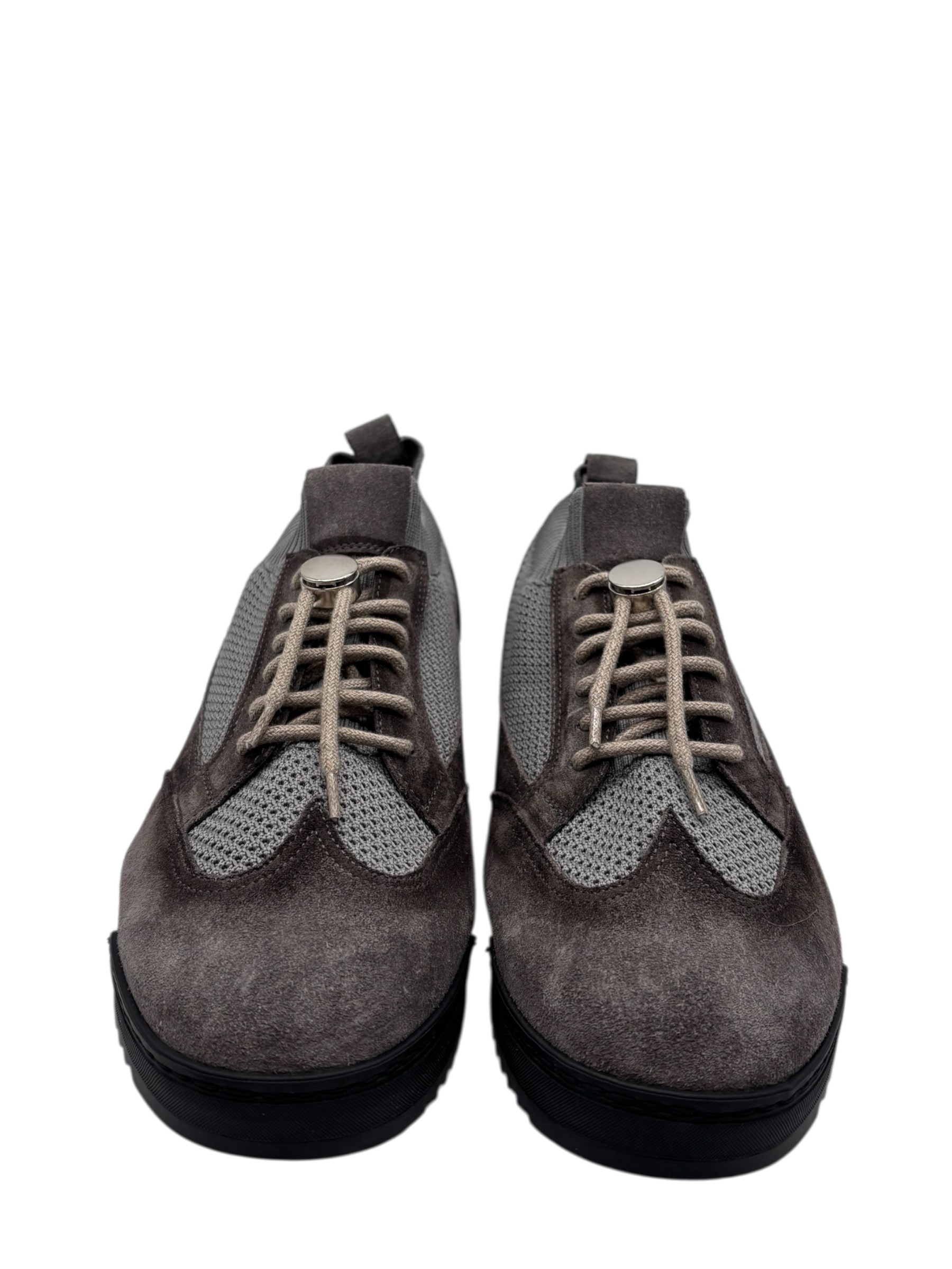 Brecos - Scarpe uomo in camoscio grigio - 42 - immagine 2