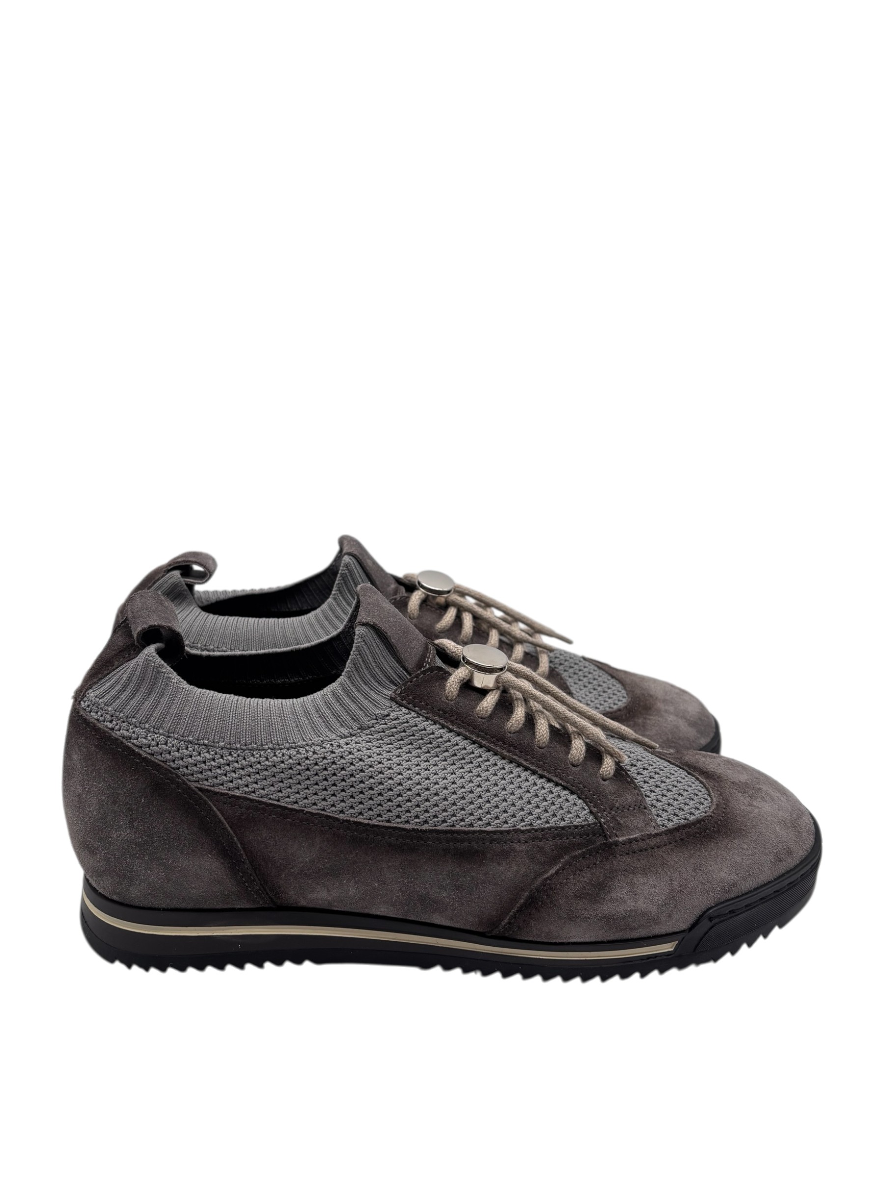 Brecos - Scarpe uomo in camoscio grigio - 42 - immagine 3