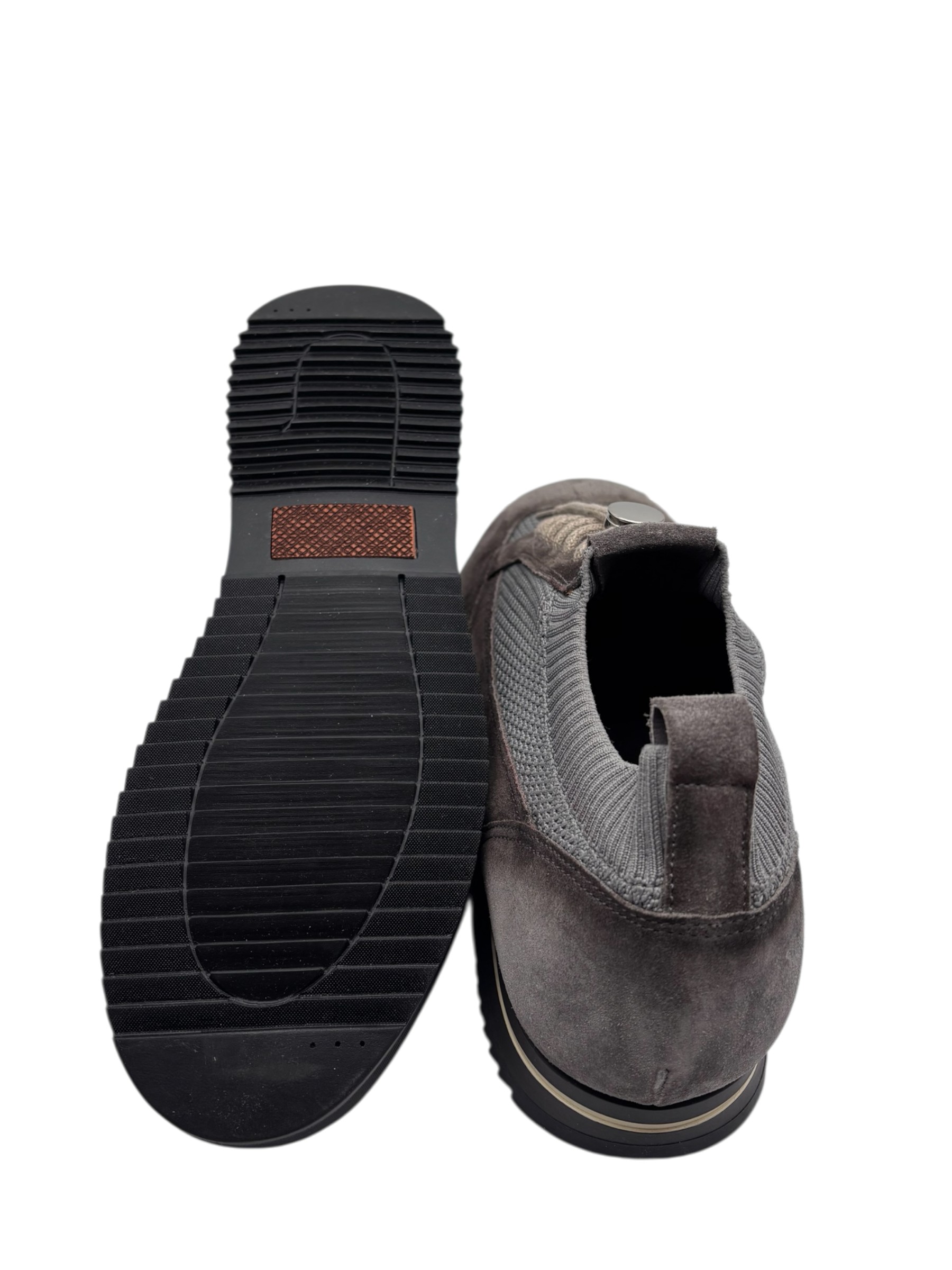 Brecos - Scarpe uomo in camoscio grigio - 42 - immagine 4