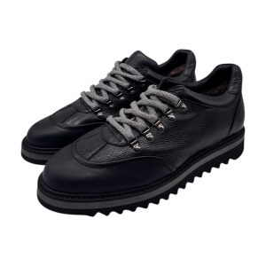 Brecos - Scarponcini uomo in pelle nera - 42
