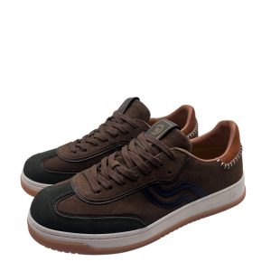 Primabase - Sneakers in pelle scamosciata verde militare