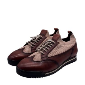 Brecos - Scarpe uomo in pelle color cuoio - 42