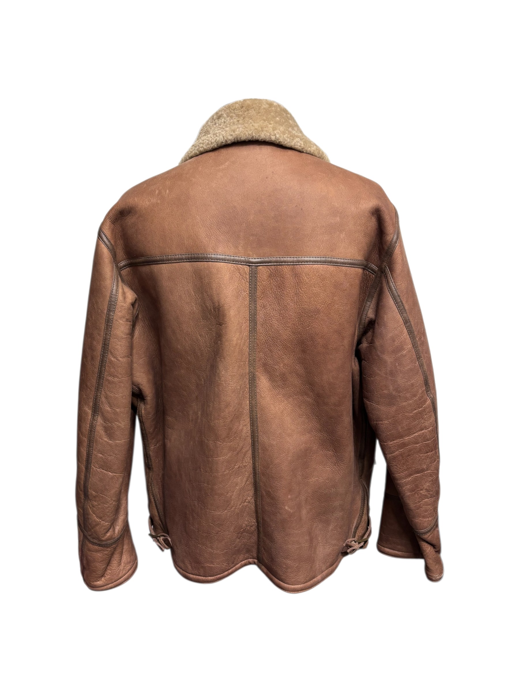 Pelle Moda - Montone scamosciato uomo color cammello - 2XL - immagine 3