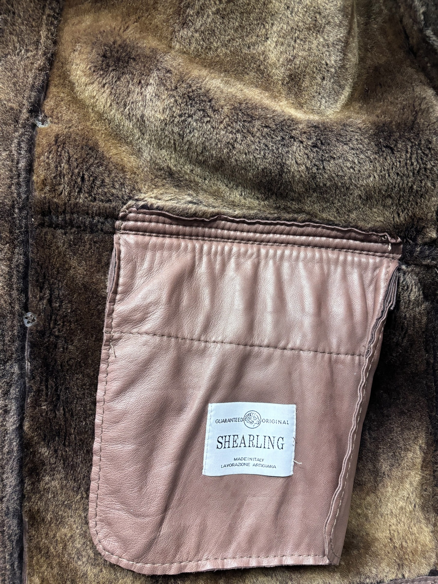 Montone scamosciato uomo color fango - 50 - immagine 4