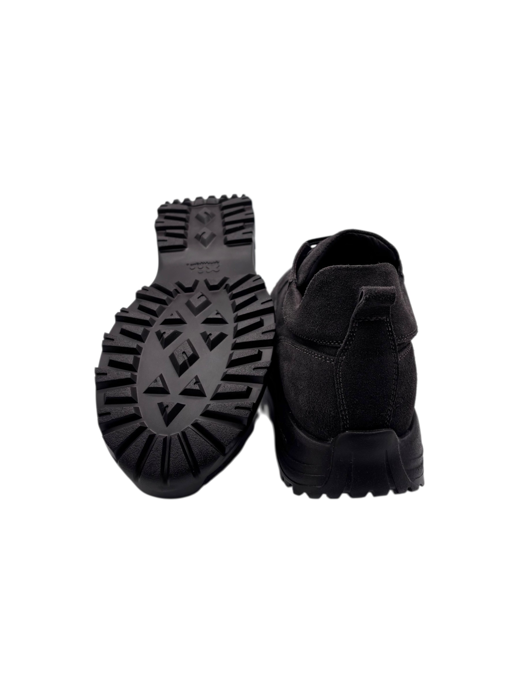 Brecos - Scarpe uomo in camoscio color antracite - 42 - immagine 4