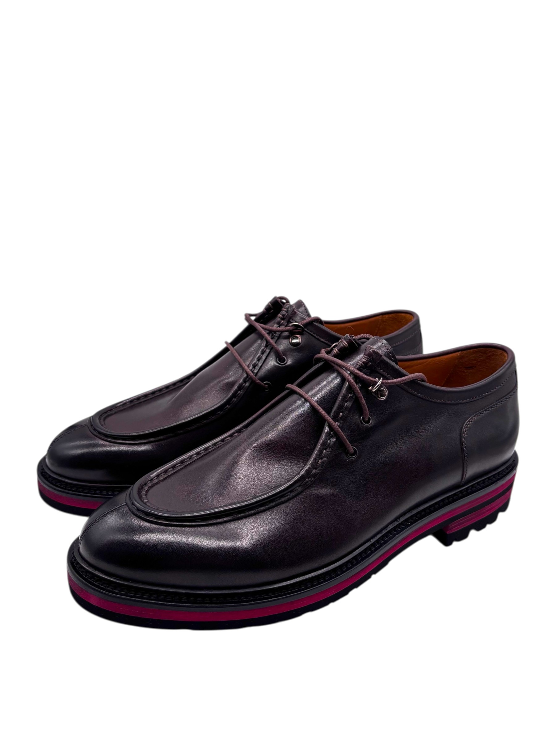 Brecos - Scarpe uomo modello Ingegnere in pelle testa di moro - 42