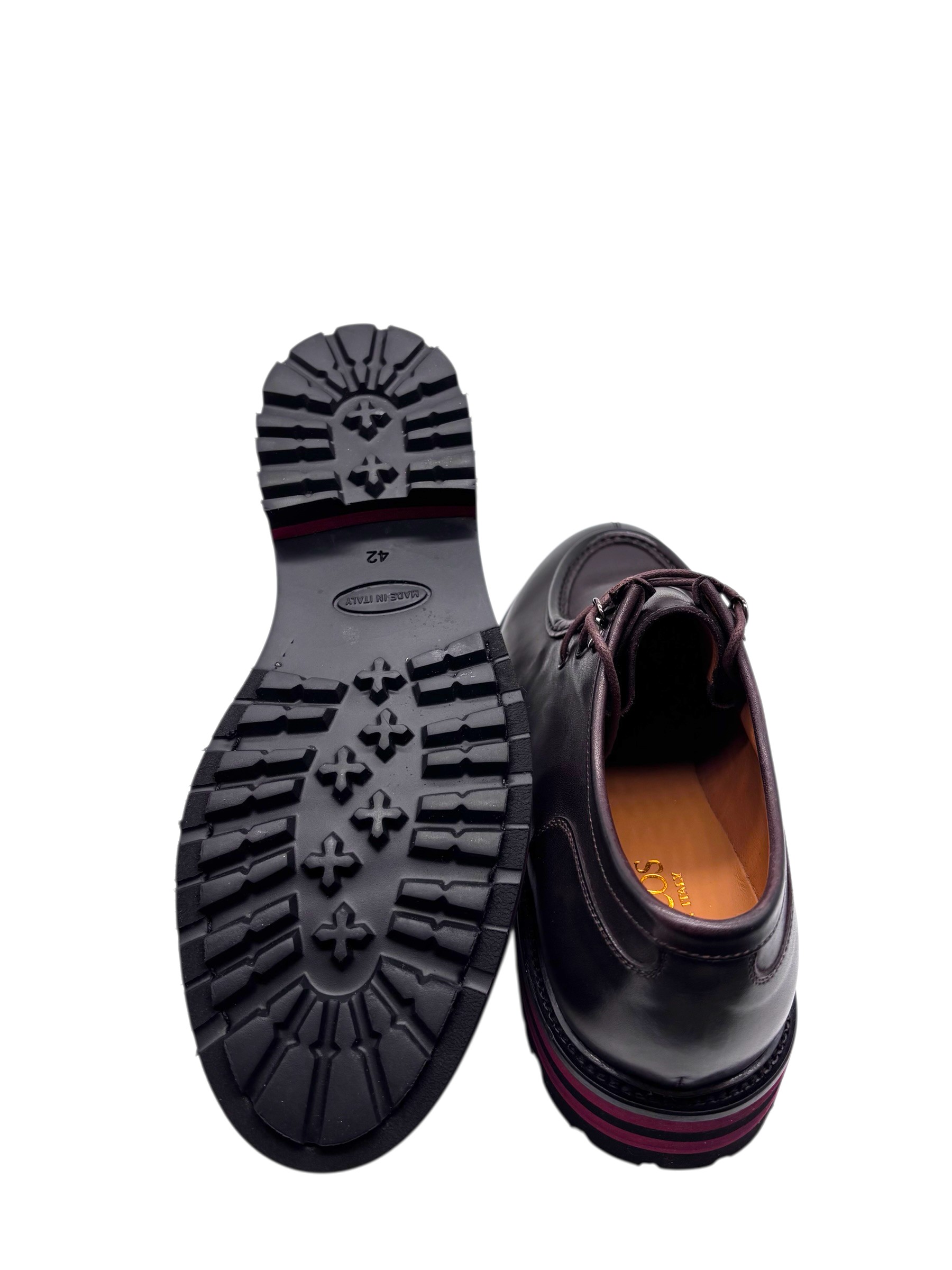 Brecos - Scarpe uomo modello Ingegnere in pelle testa di moro - 42 - immagine 4