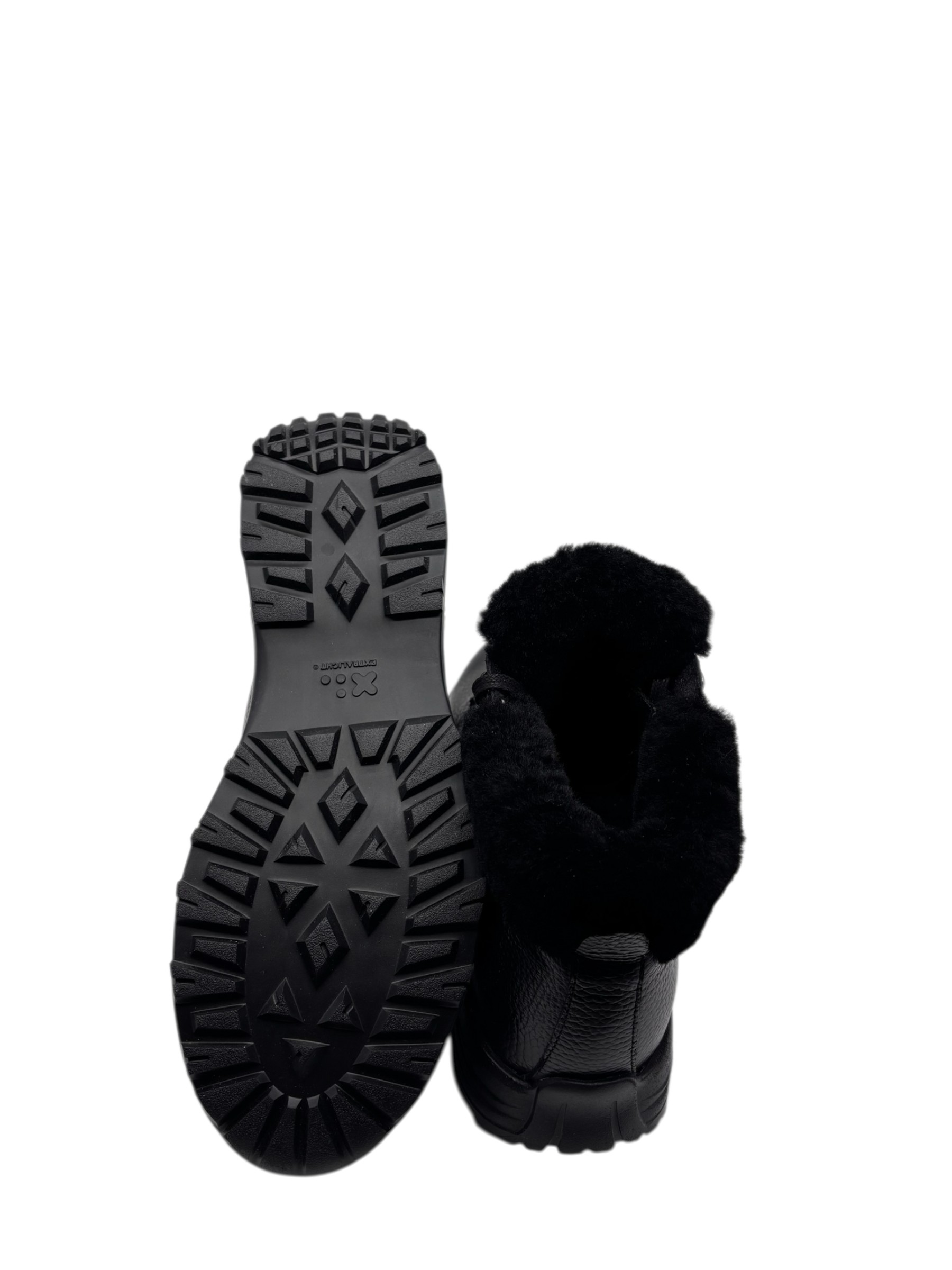 Brecos - Scarponcini uomo in pelle martellata nera - 42 - immagine 4