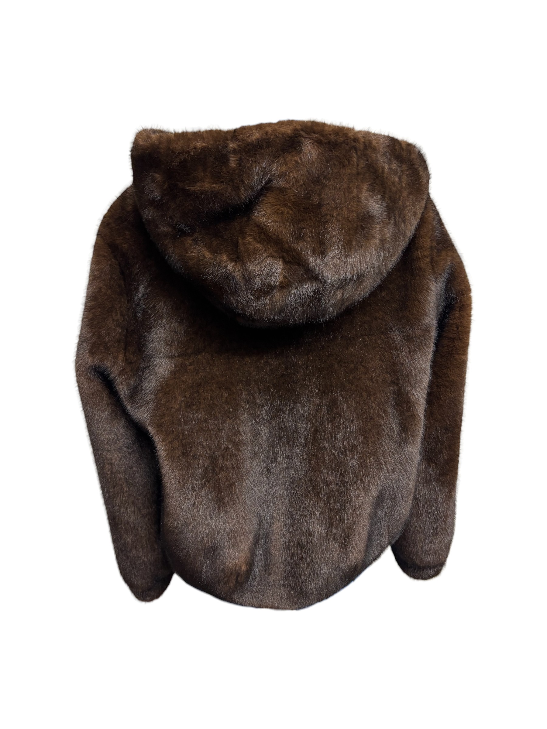 Riva Tricot - Pelliccia ecologica corta color caffè - immagine 3