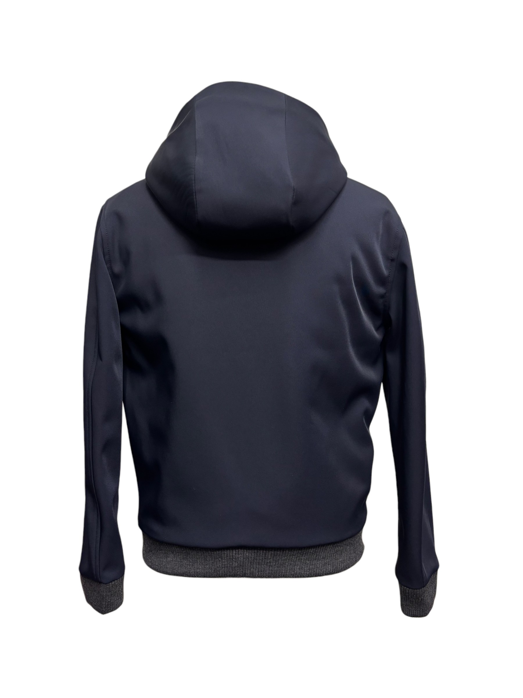 Scarano Napoli - Giubbino uomo in tessuto tecnico blu - 50 - immagine 3