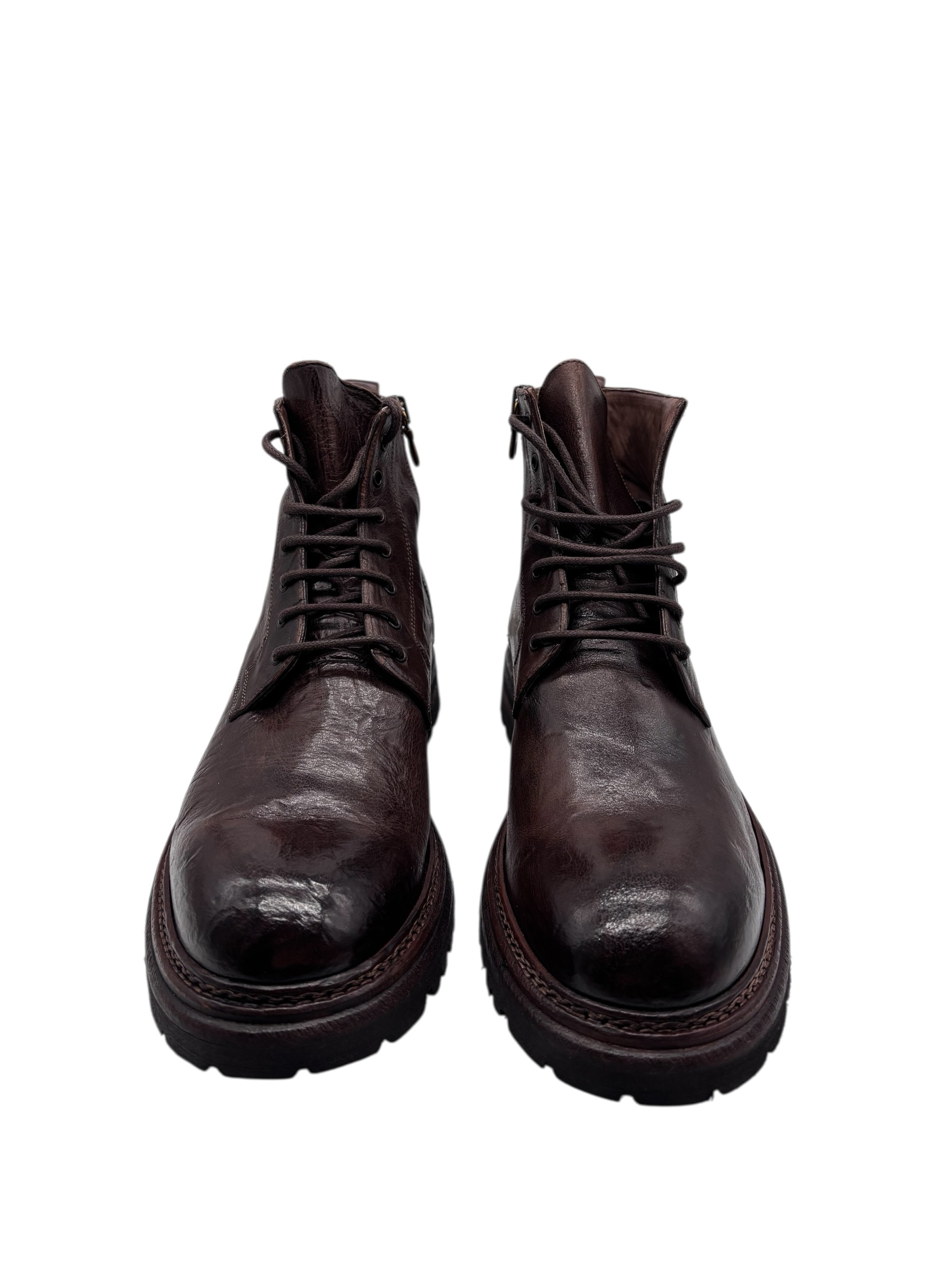 Brecos - Stivaletti uomo in pelle testa di moro - 42 - immagine 3