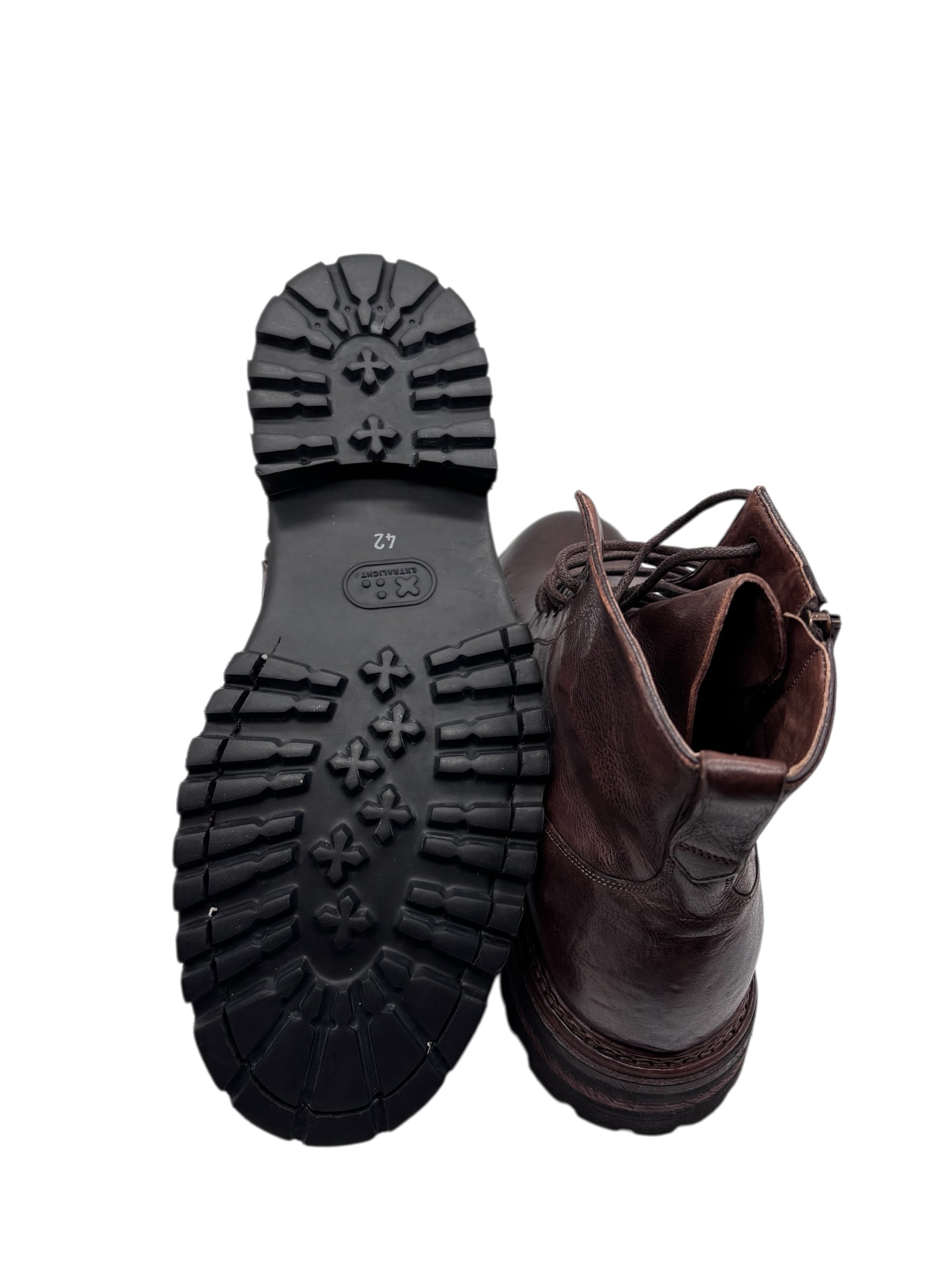 Brecos - Stivaletti uomo in pelle testa di moro - 42 - immagine 4