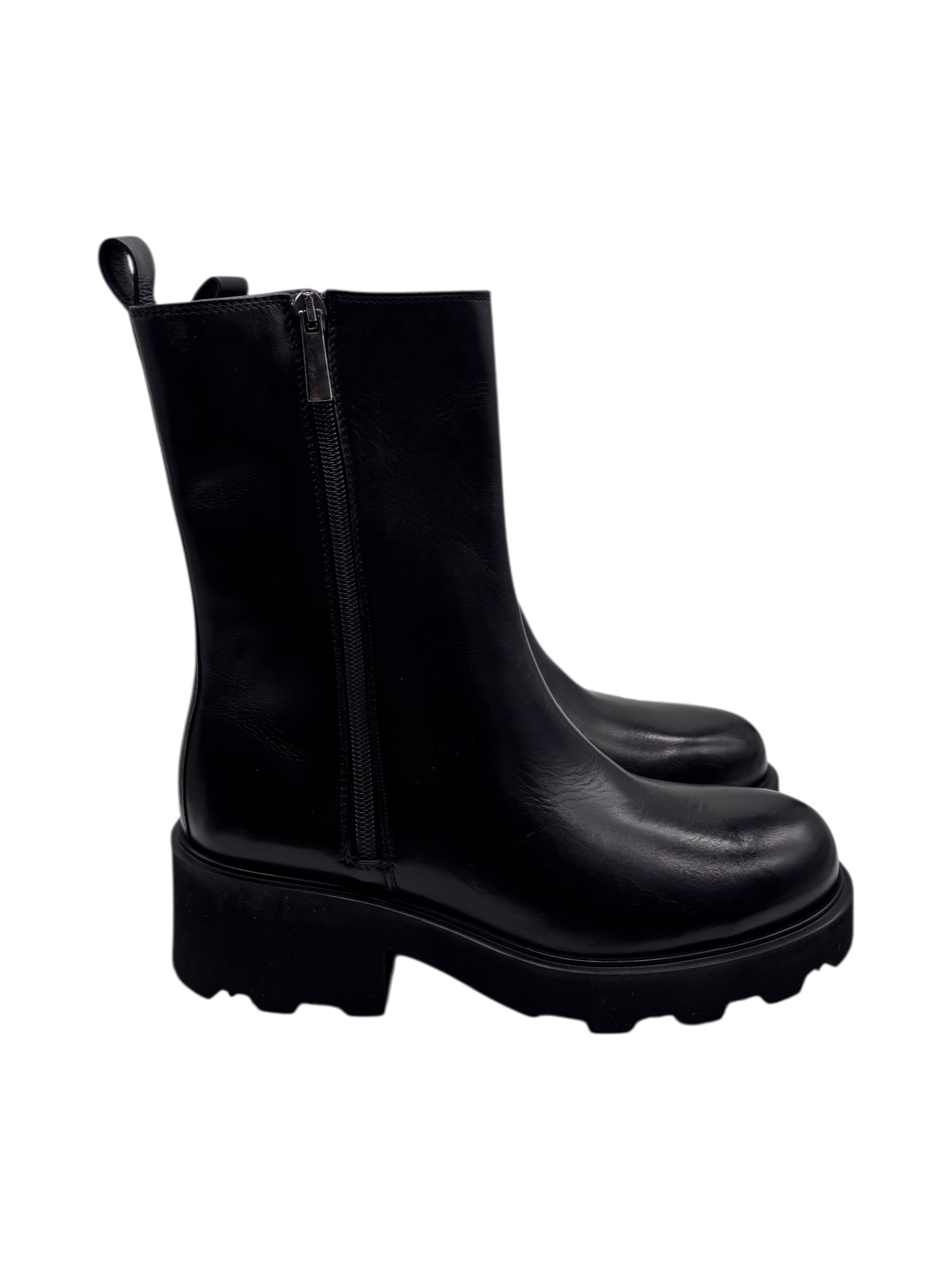 Brecos - Stivali donna in pelle nera - 37 - immagine 3