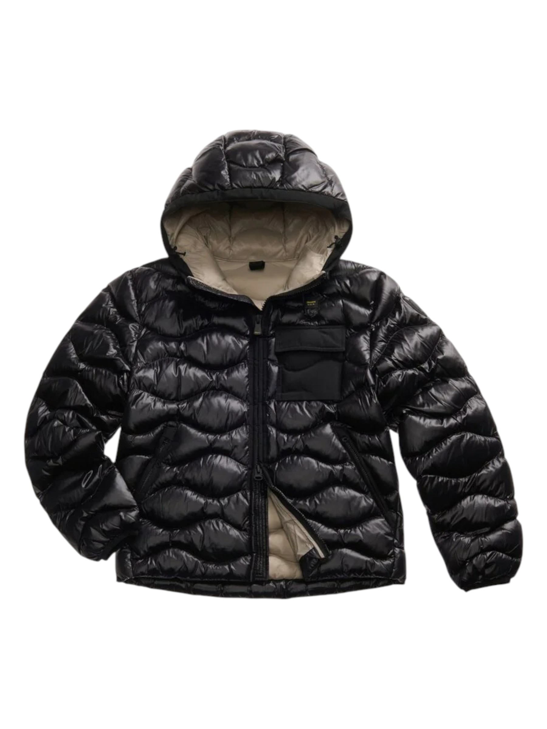 Blauer - Giubbotto uomo nero con taschino - XL