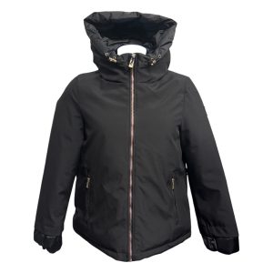 Yes Zee - Giubbino nero donna con cappuccio