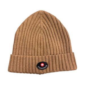 Canadiens - Cappello in maglia marrone cammello