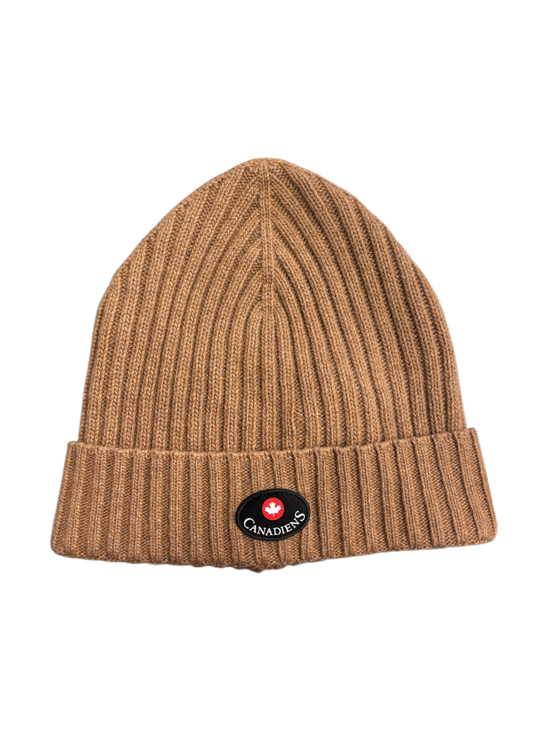 Canadiens - Cappello in maglia marrone cammello