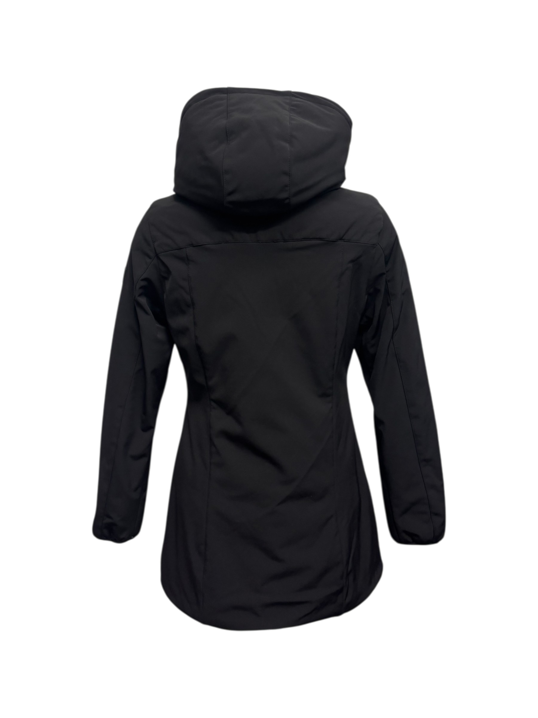 Yes Zee - Giubbotto nero lungo donna in softshell - L - immagine 3