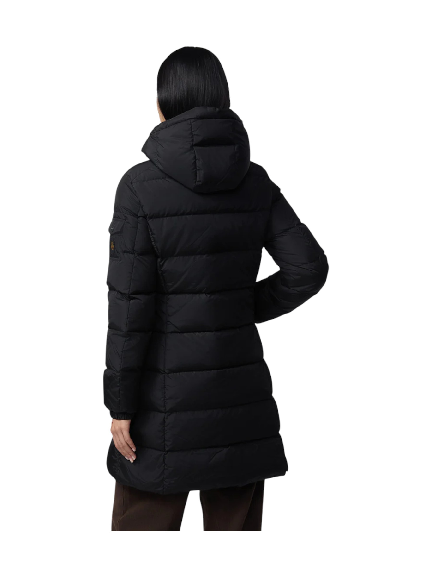 Refrigiwear - Piumino nero donna con cappuccio - XS - immagine 4