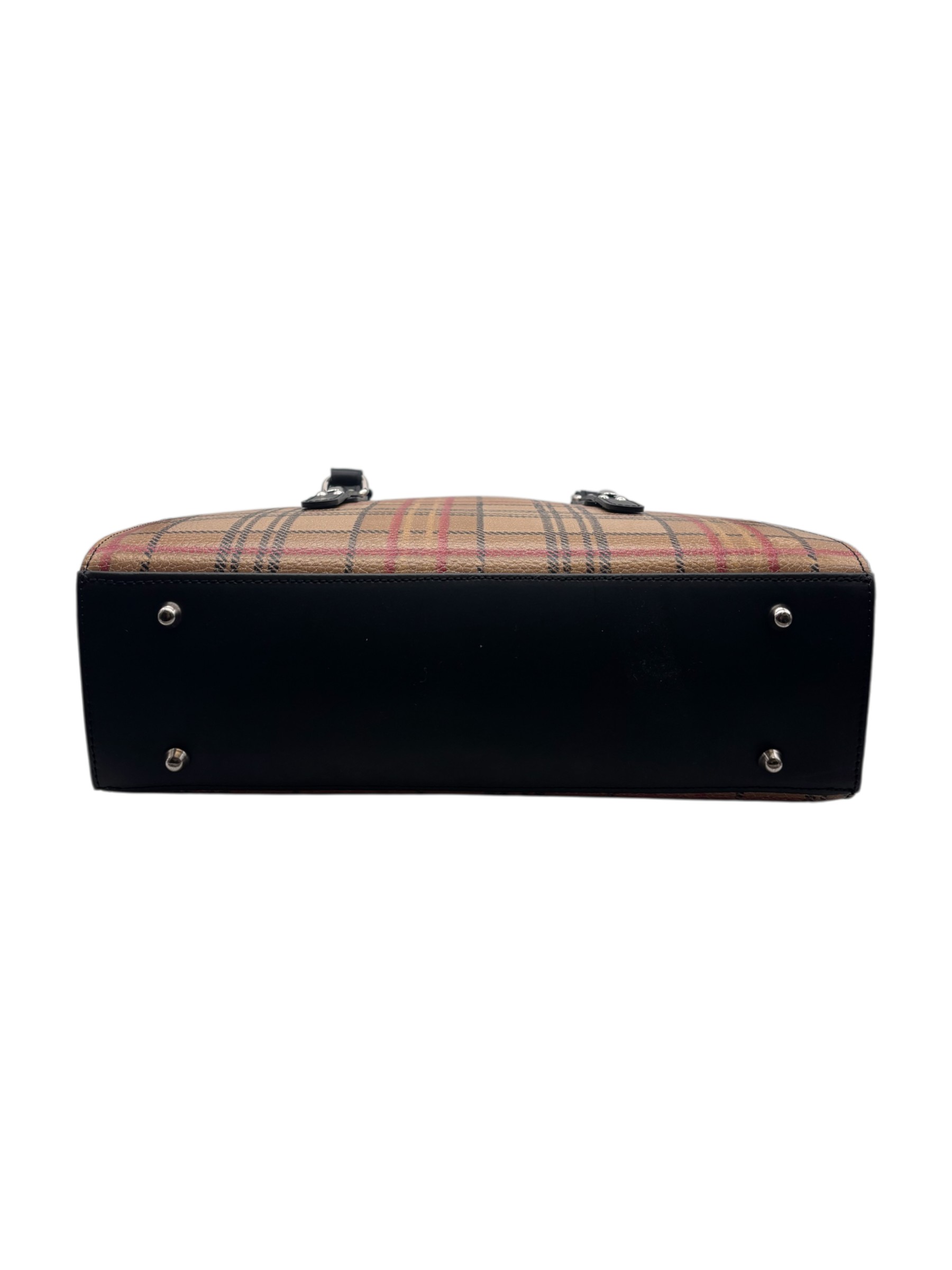 Juice - Borsa a mano in pelle media motivo tartan - immagine 4