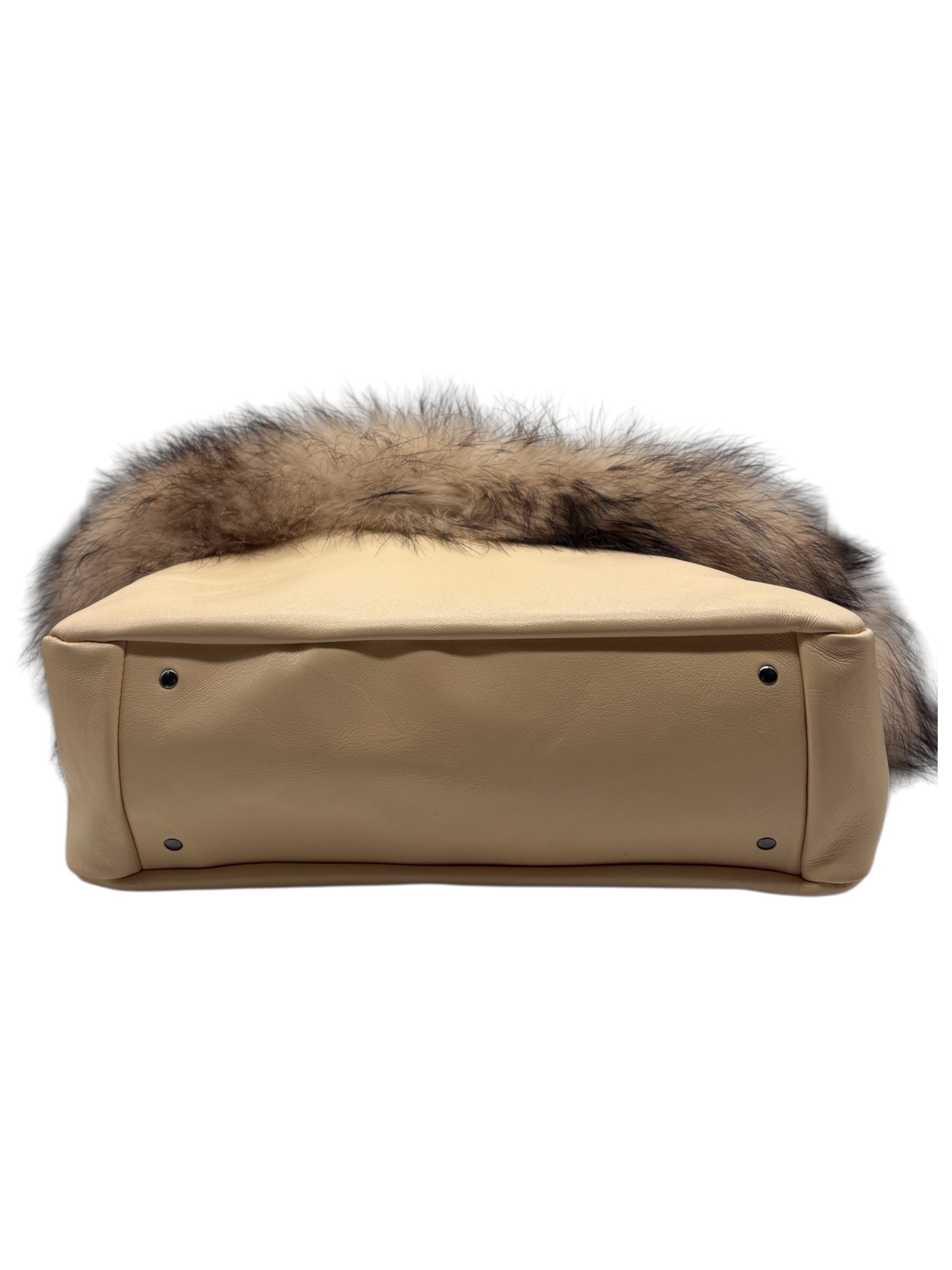 Raphael - Borsa a spalla in pelle con bordo in murmasky - immagine 4
