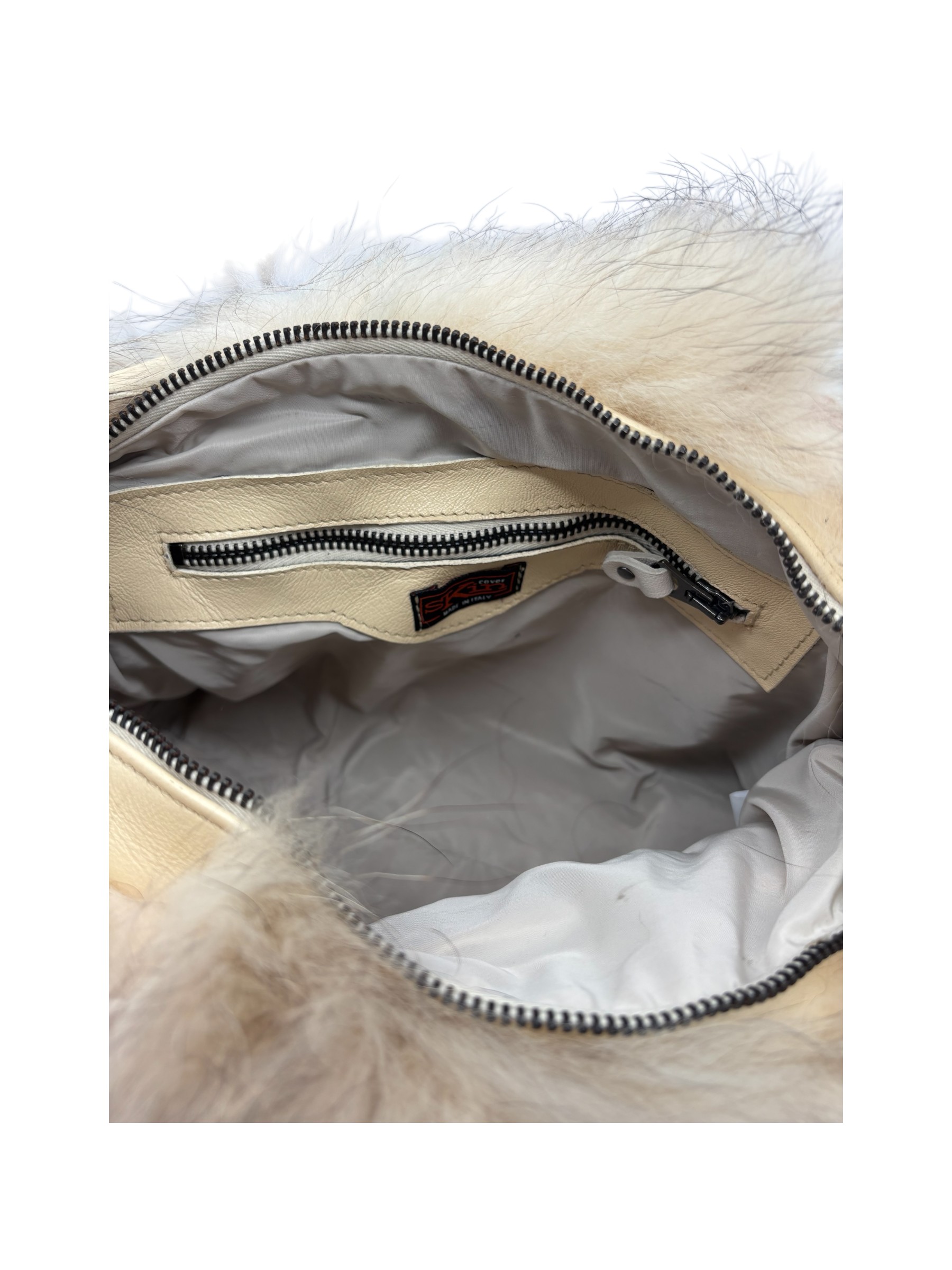 Raphael - Borsa a spalla in pelle con bordo in murmasky - immagine 5